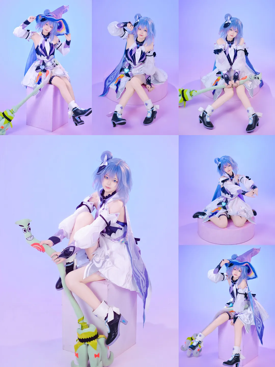 白棚拍摄, 魔法少女, 王者荣耀, 小乔cos, 正片分享 - 第1张