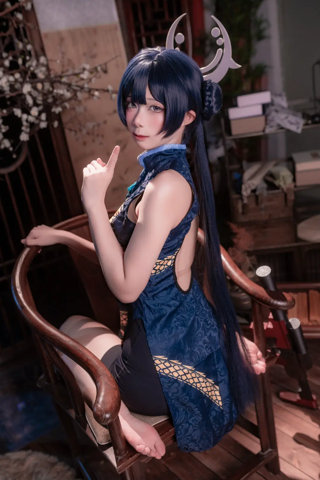 【キサキ コスプレ】ブルーアーカイブ キサキ、レトロ中華風とチャイナドレスの邂逅 - 静水 - 4枚目