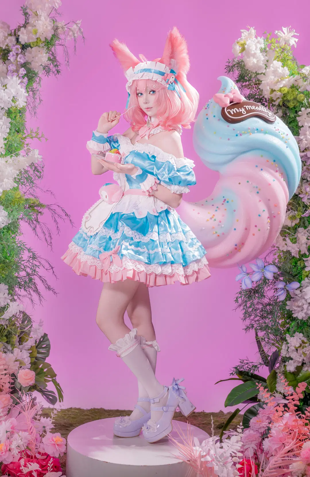 【妲己cos】王者榮耀甜心女僕的拍攝記錄 - 静水 - 第4張