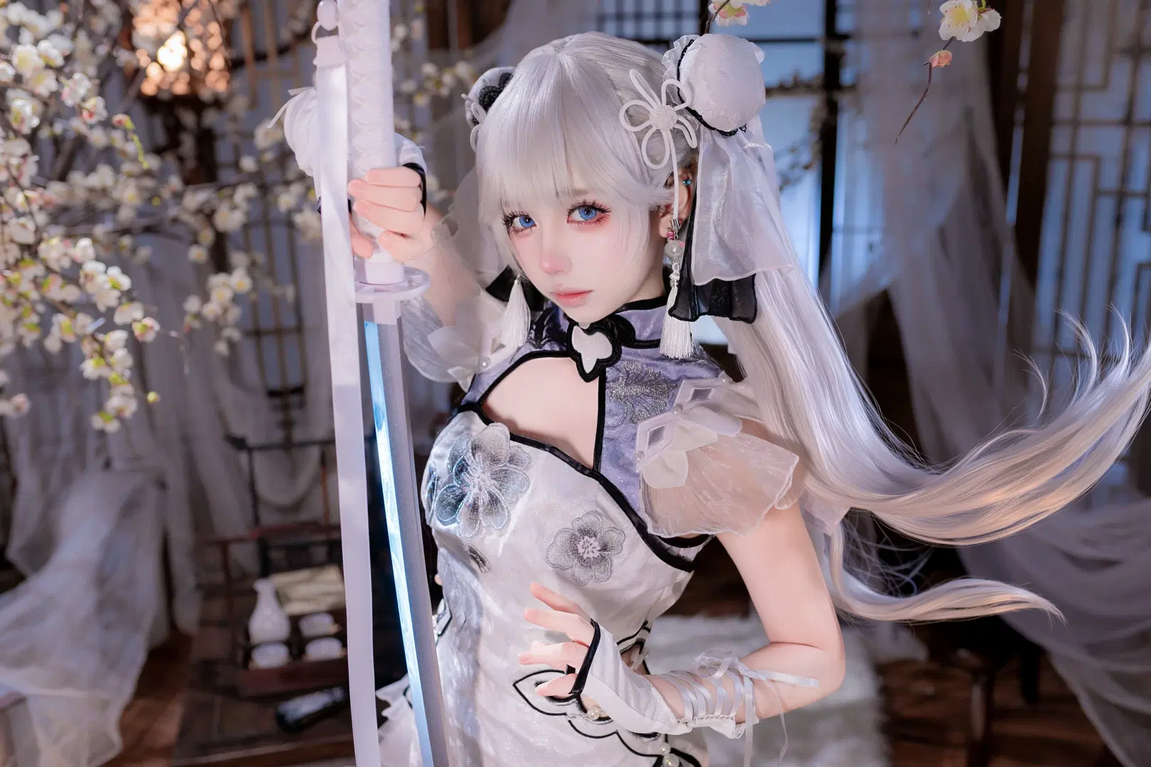 【殷紫萍コスプレ】『NARAKA: BLADEPOINT』冷たき切っ先が放つ古風コスプレの美学 - 静水 - 2枚目