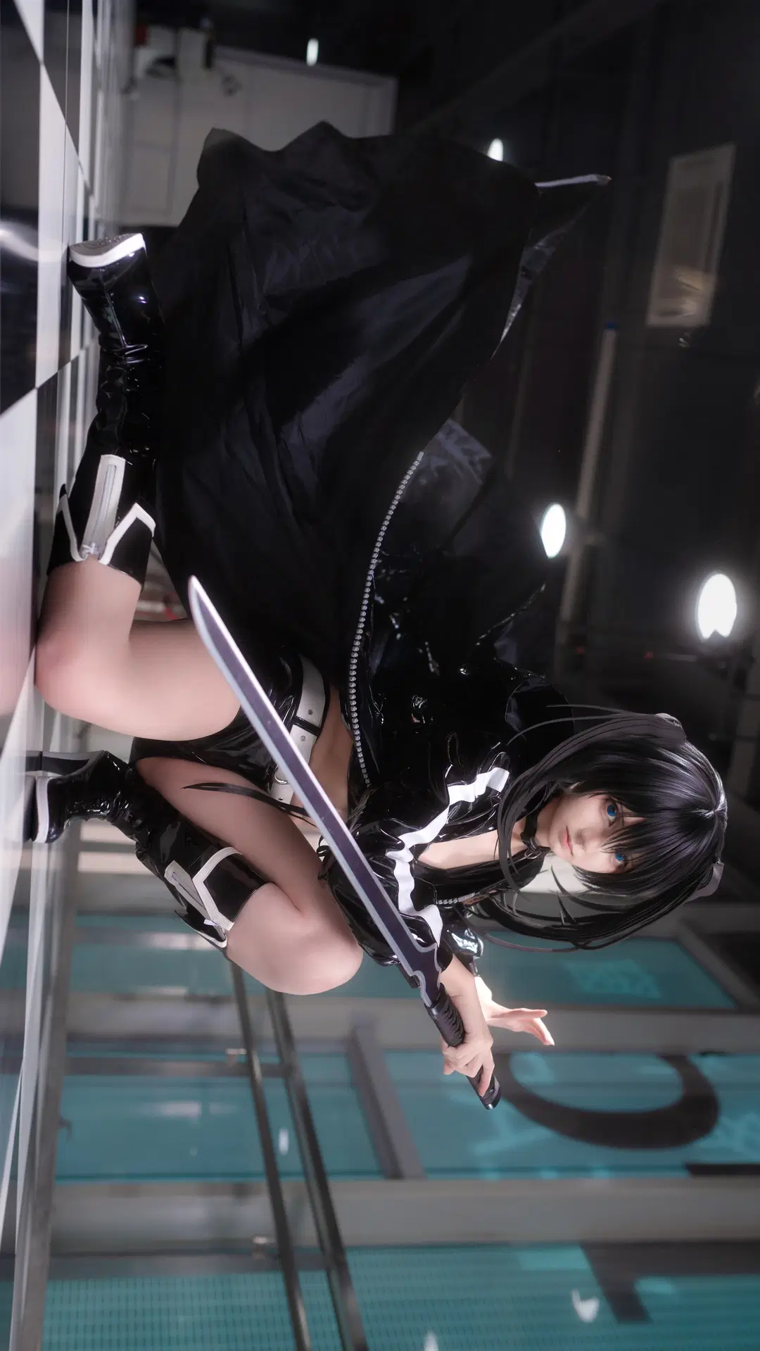 【黑岩射手cos】重工巨剑与漆皮战衣，还原Black Rock Shooter的冷酷 - 静水 - 第5张