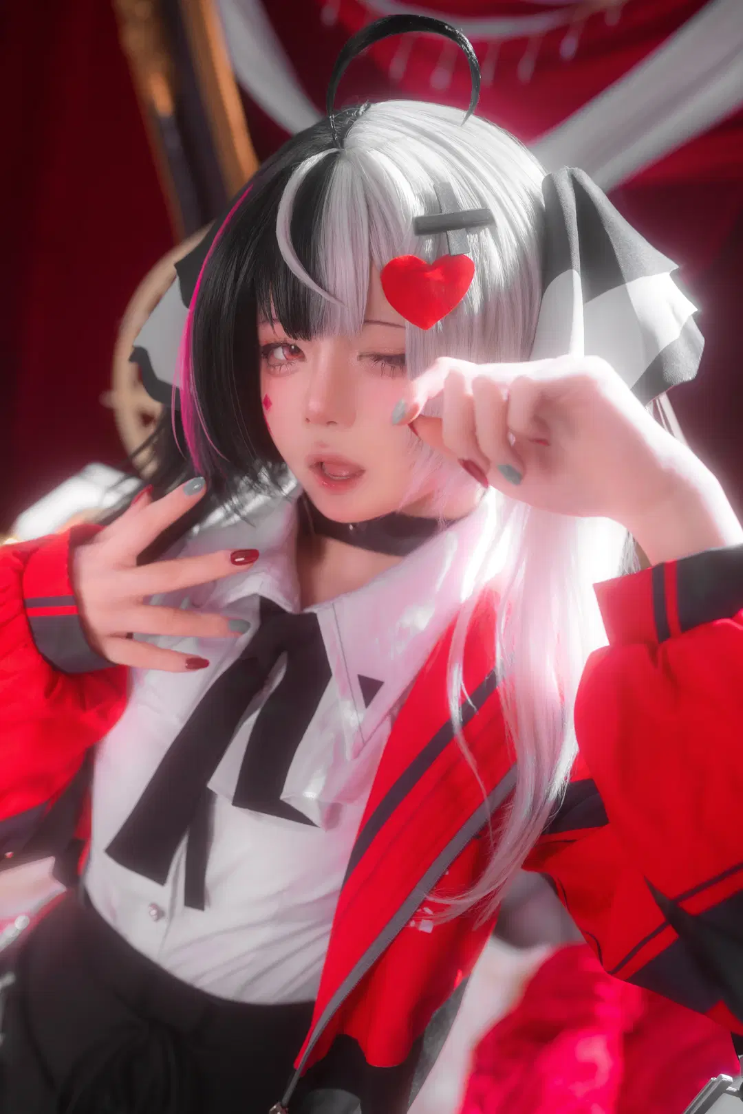 【安魂曲cos】異環的番茄小惡魔，紅黑搭配與黑絲造型 - 静水 - 第5張