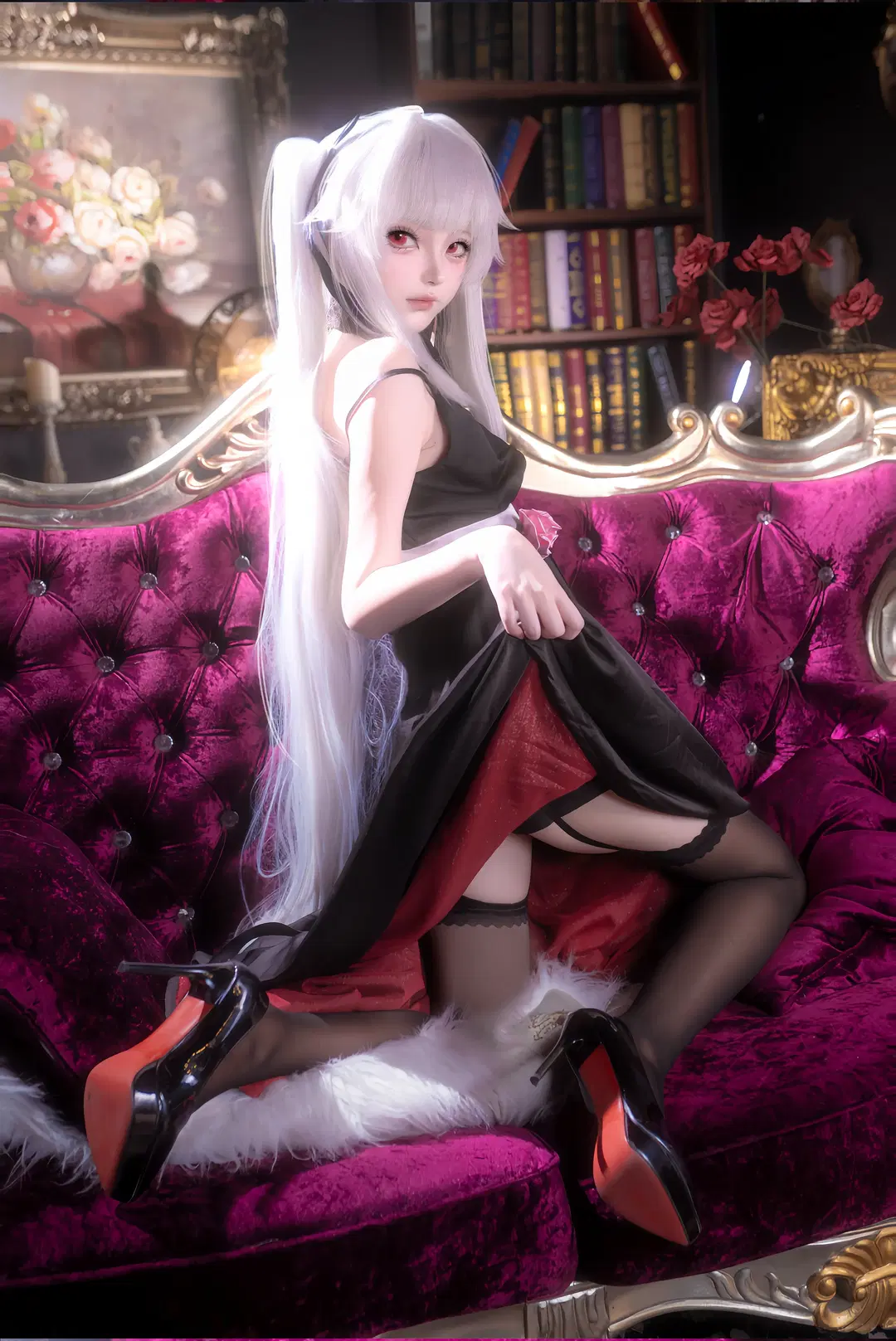 【Kagarino Kirie cosplay】Dark Gothic Poses and Prop Recreation Sharing by 静水 - Image 4