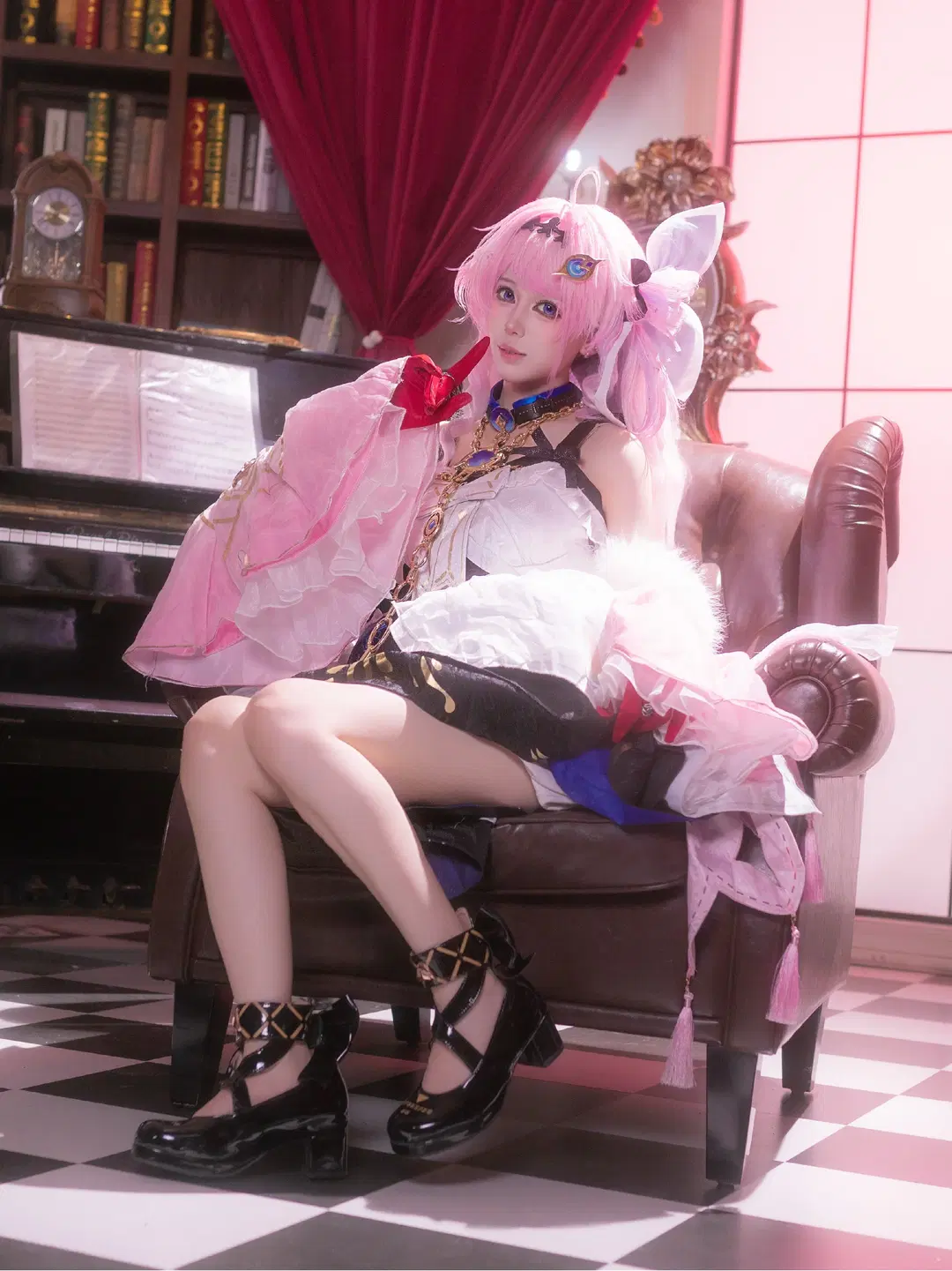 鸣潮, 达妮娅cos, cosplay, 二次元摄影, 粉色系