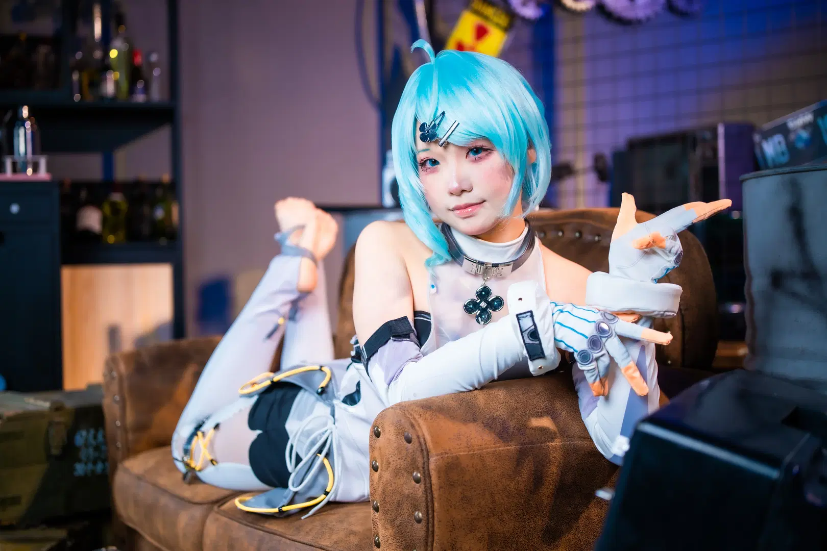 Zenless Zone Zero, Industrial style, Anime cosplay, White stockings, Seed cosplay