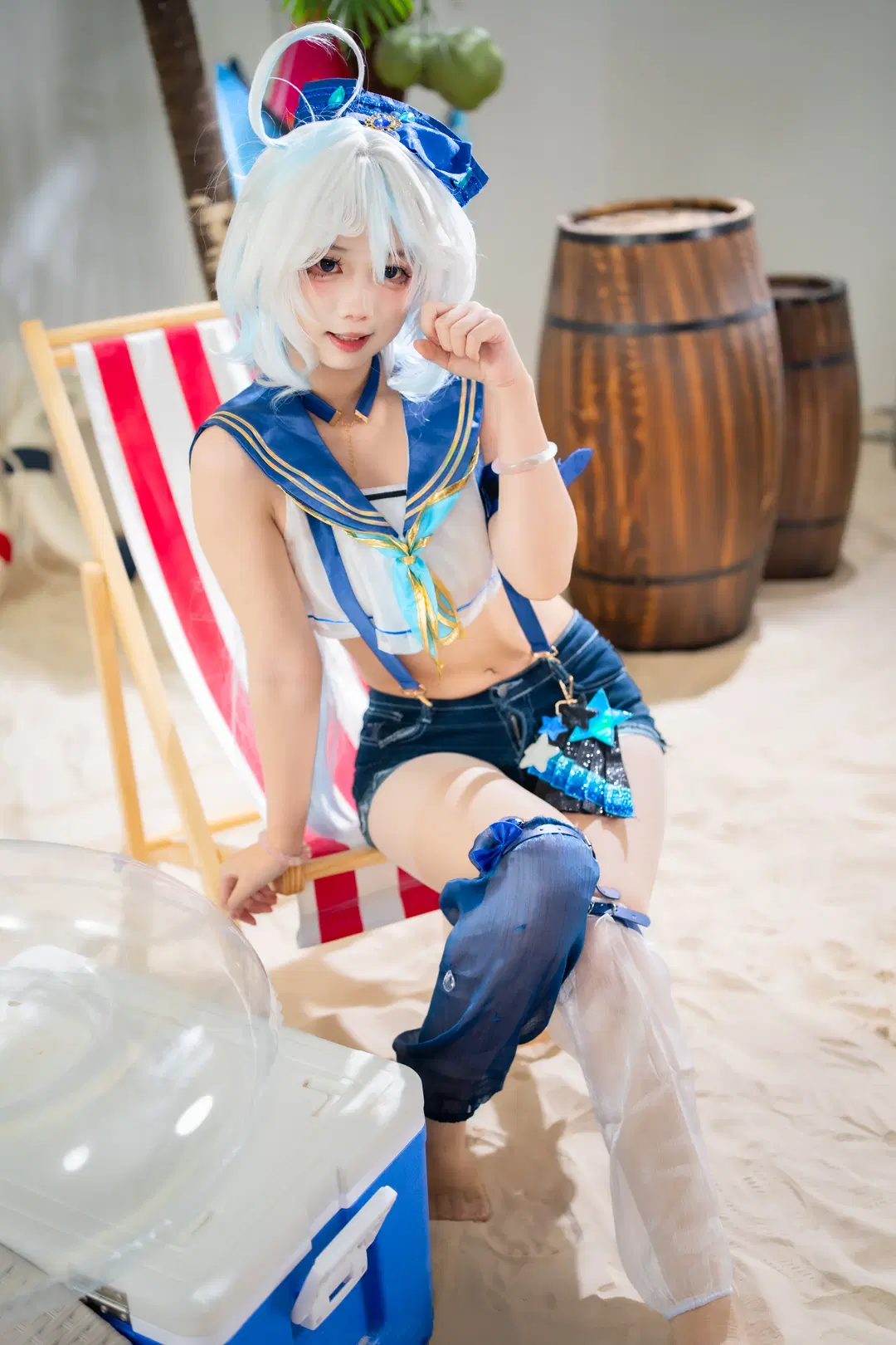 【芙寧娜cos】原神夏日泳裝，泳池邊的水槍整活記錄 - schokoladeeee - 第5張