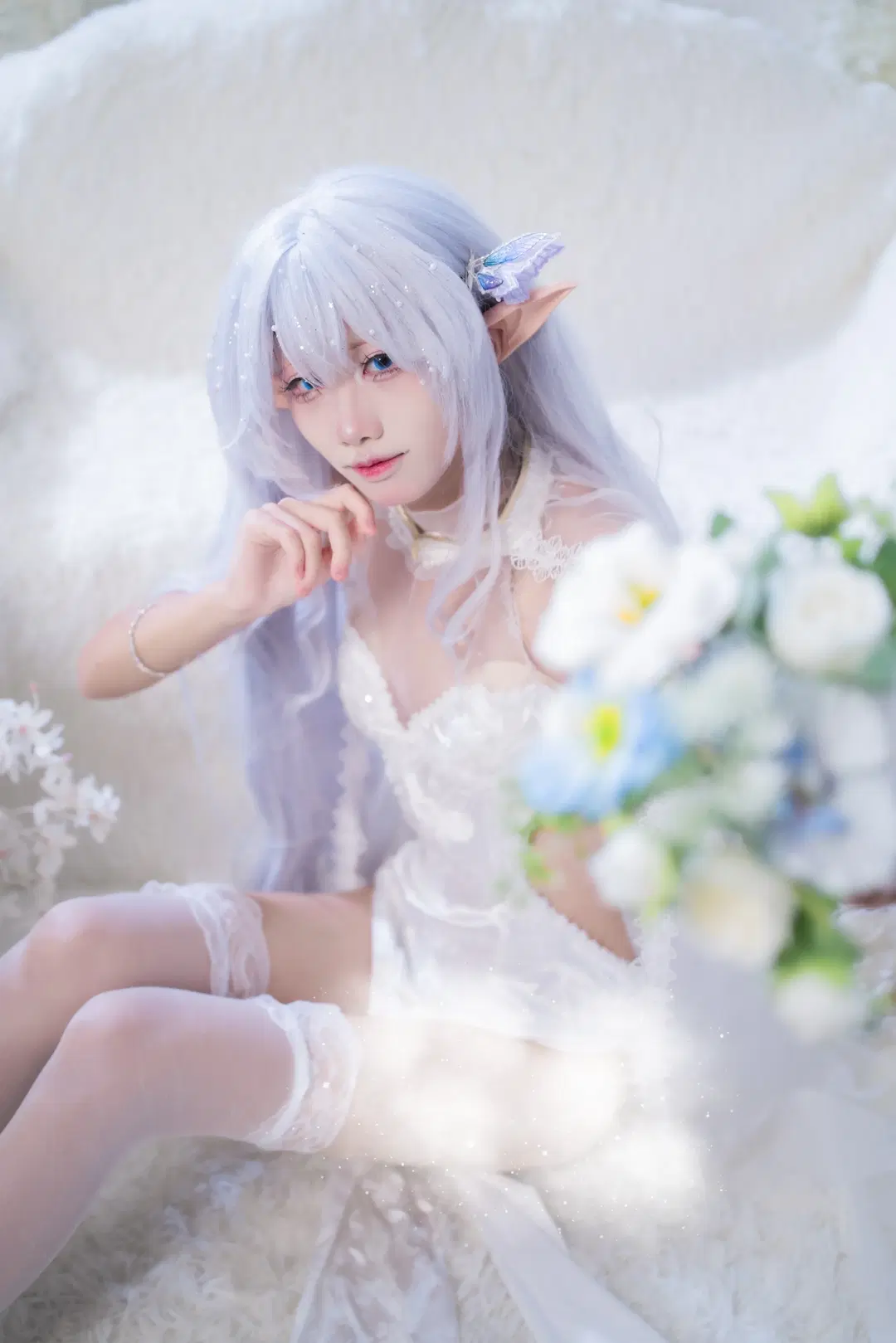 【阿尔比恩cos】碧蓝航线的白纱精灵，梦幻光影记录 - schokoladeeee - 第5张