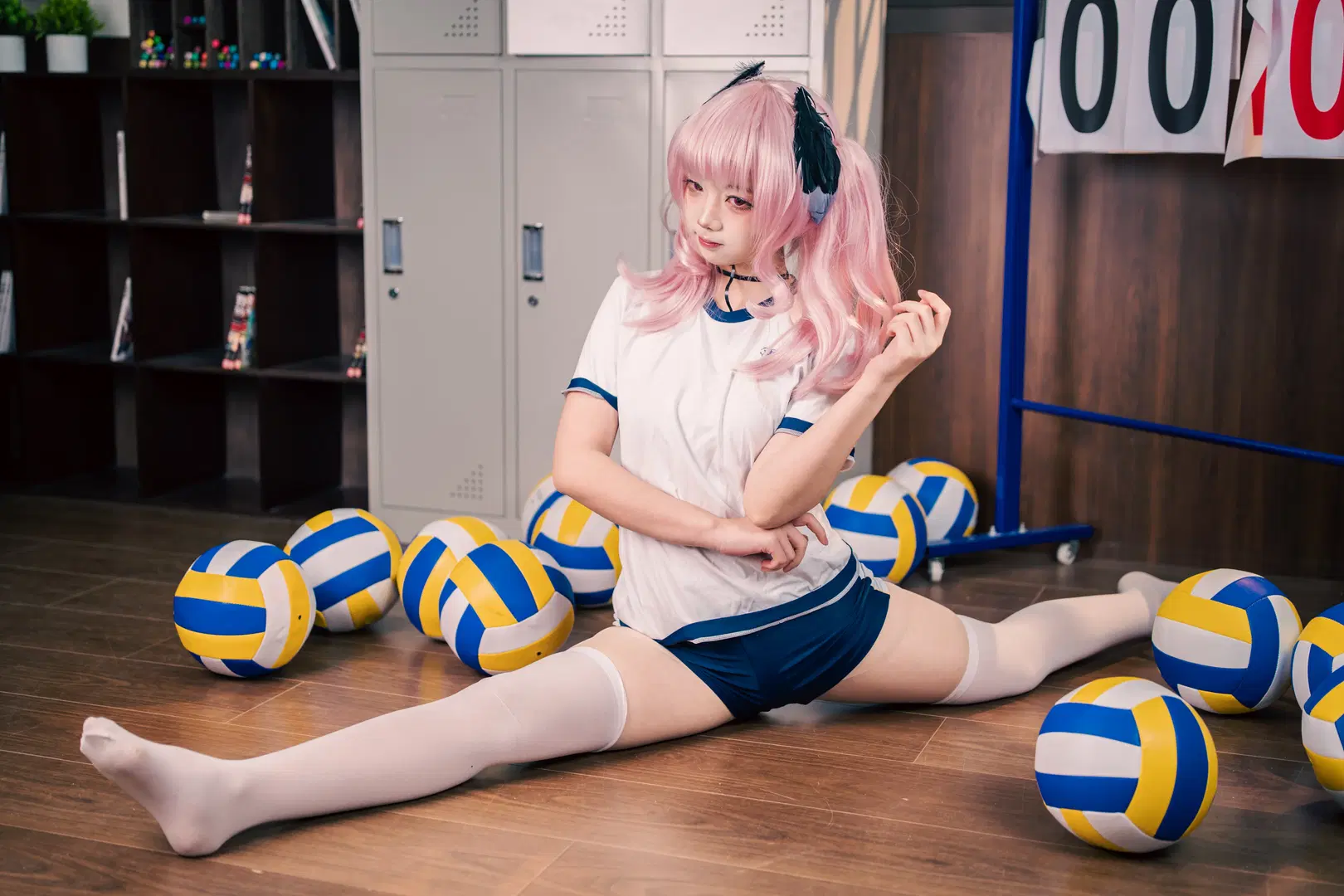 【下江小春cos】蔚蓝档案体操服拍摄记录 - schokoladeeee - 第8张