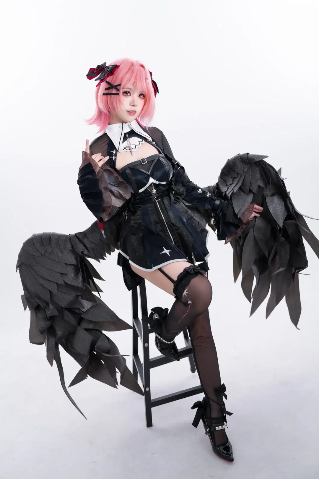 【レミエール コスプレ】『ゼンレスゾーンゼロ』月夜の囁き、ダークなゴシック風コスプレの視覚的具現化 - schokoladeeee - 4枚目