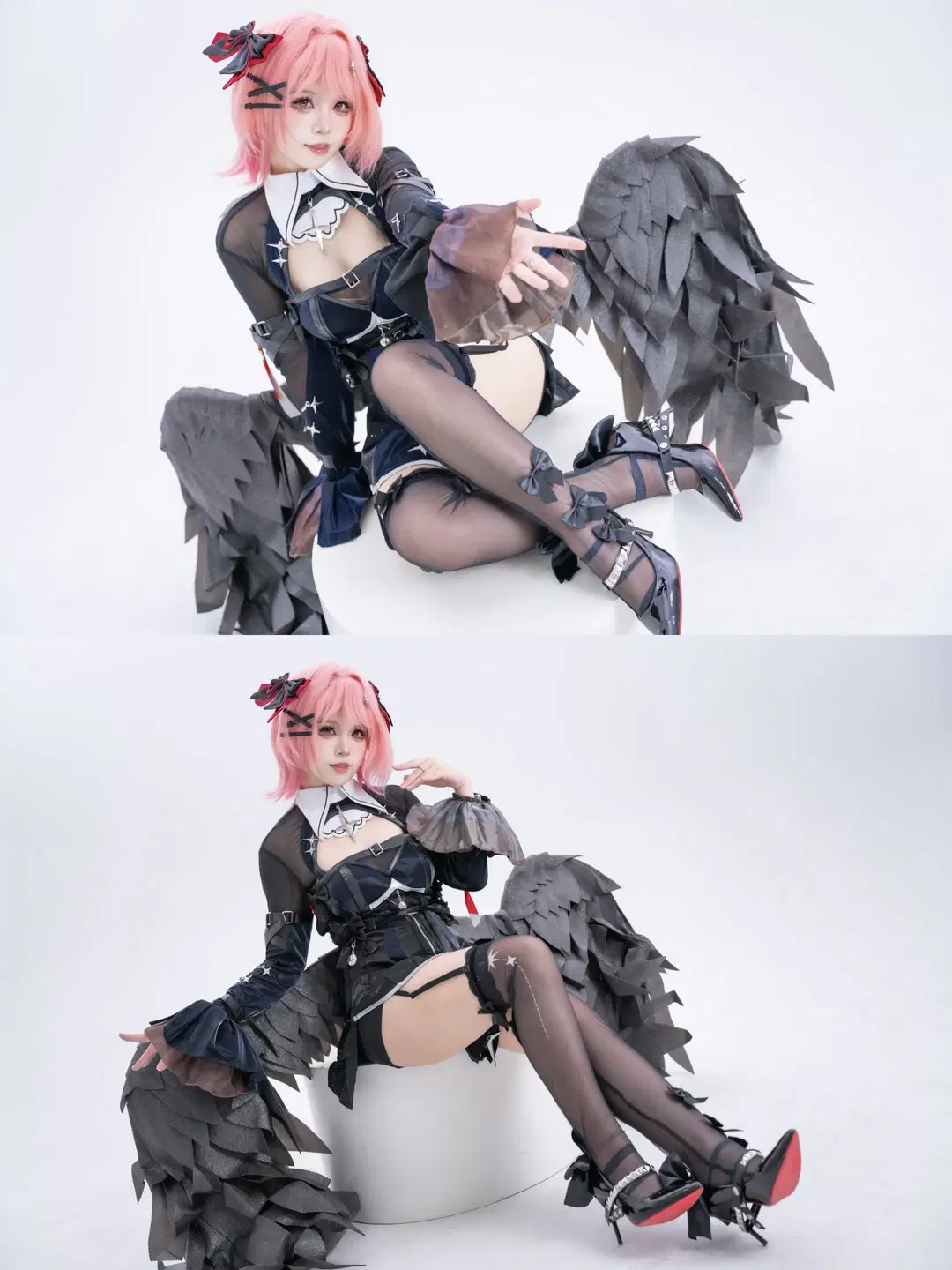【レミエール コスプレ】『ゼンレスゾーンゼロ』月夜の囁き、ダークなゴシック風コスプレの視覚的具現化 - schokoladeeee - 5枚目