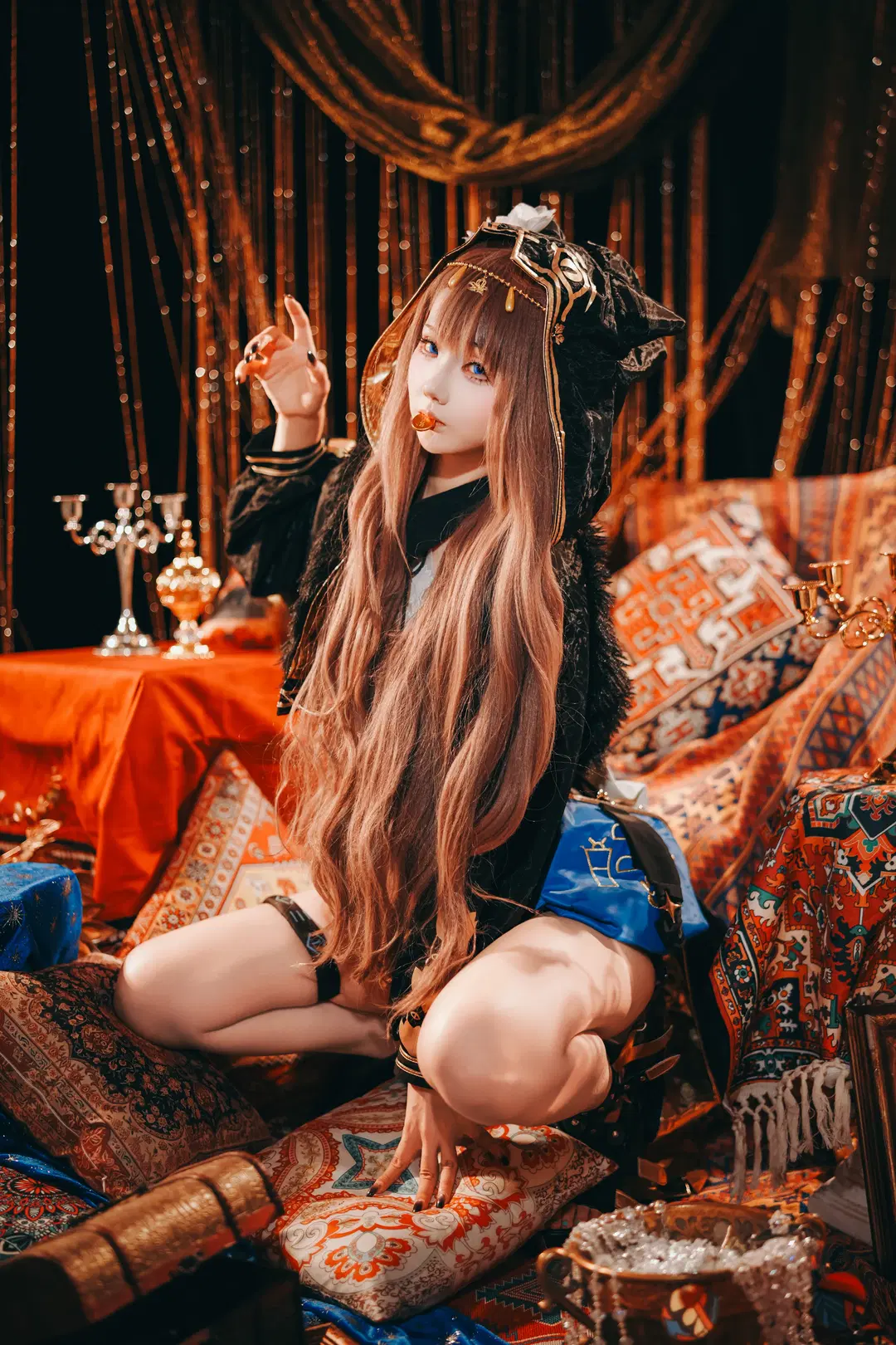明日方舟, 佩佩cos, cosplay攝影, 明日方舟月行水上, 太陽甩在身後