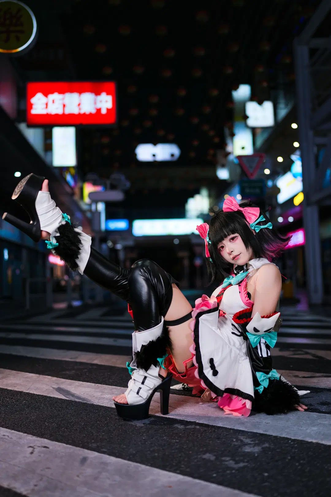 绝区零, 妄想天使, cosplay分享, 南宫羽cos, 夜景街拍