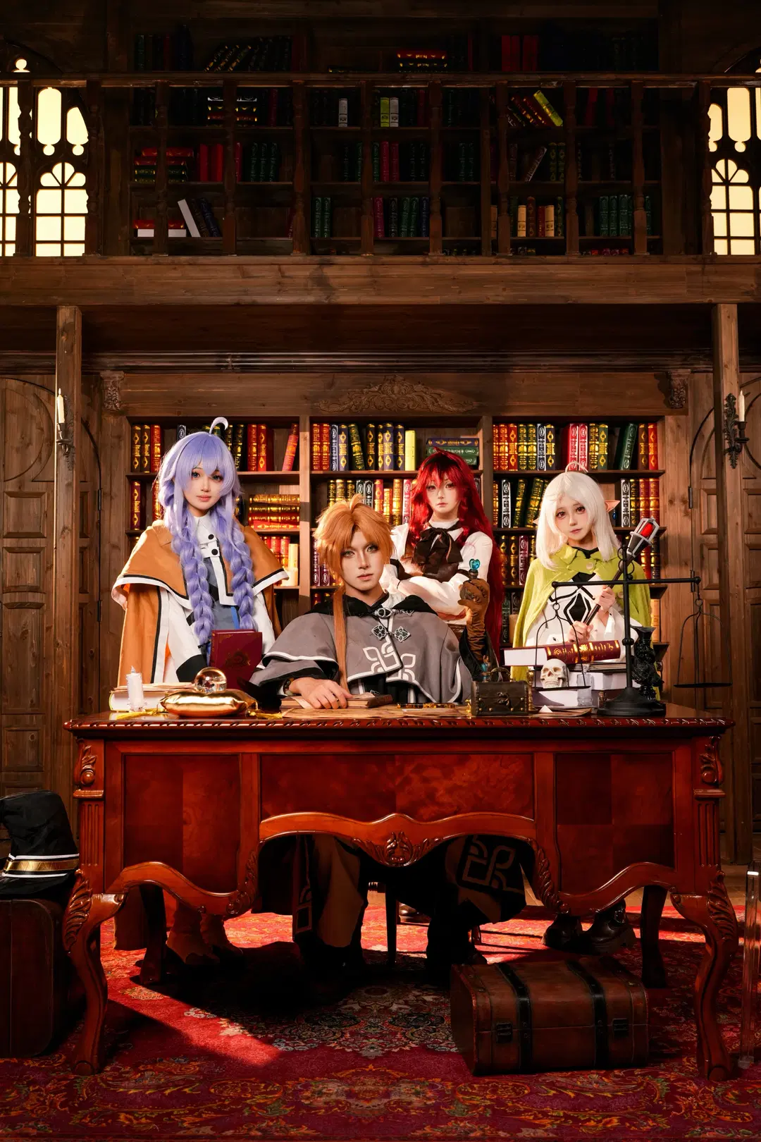 【无职转生cos】洛琪希、希露菲与艾莉丝的魔法书房团片 - 暴食水獭 - 第2张