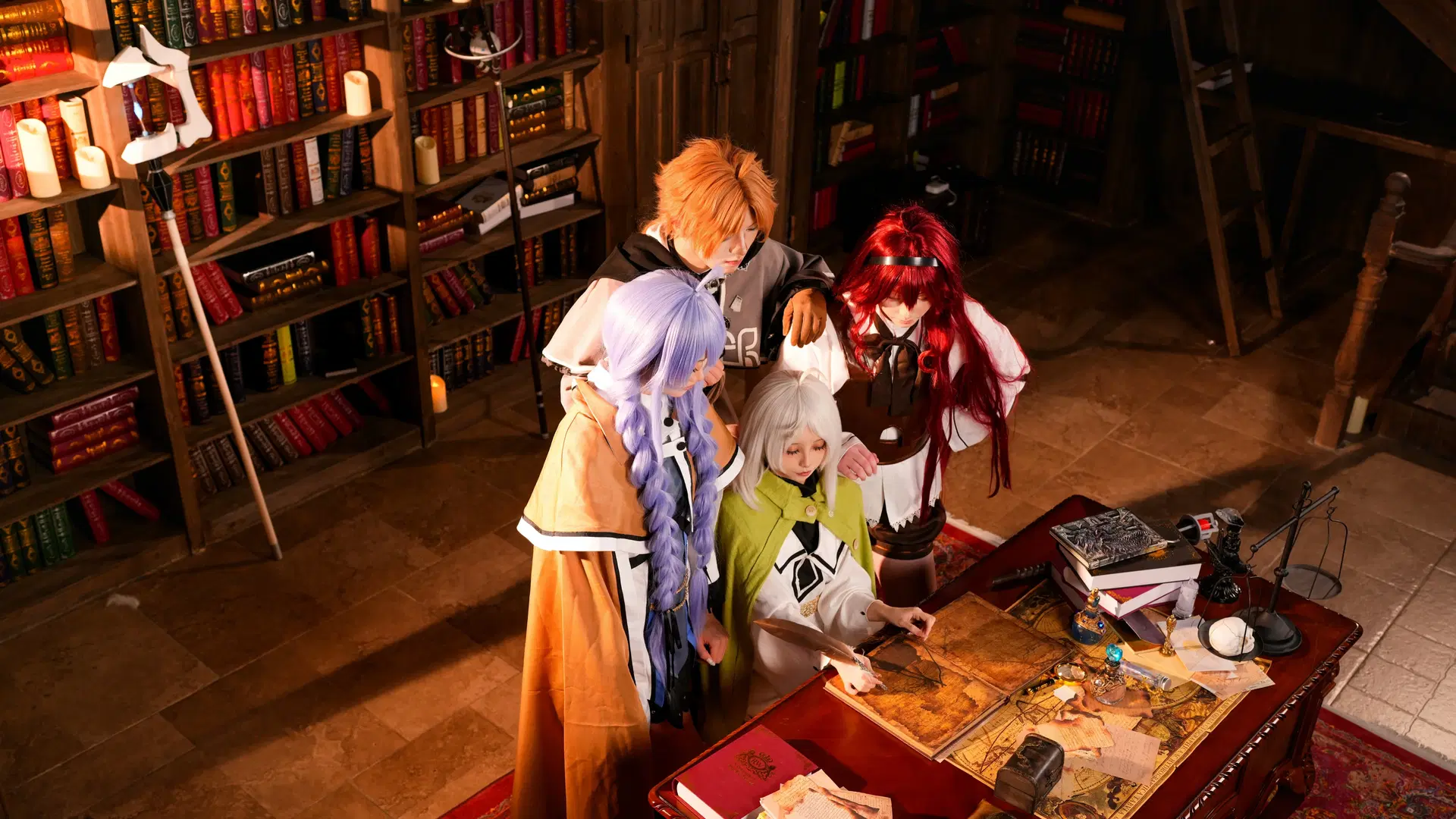 【无职转生cos】洛琪希、希露菲与艾莉丝的魔法书房团片 - 暴食水獭 - 第3张