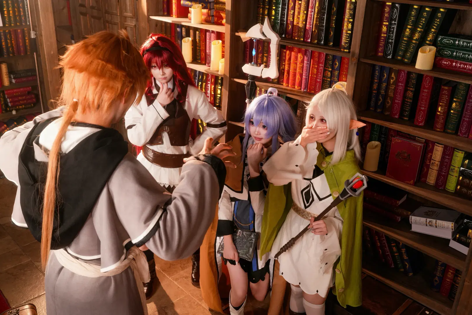 【无职转生cos】洛琪希、希露菲与艾莉丝的魔法书房团片 - 暴食水獭 - 第6张