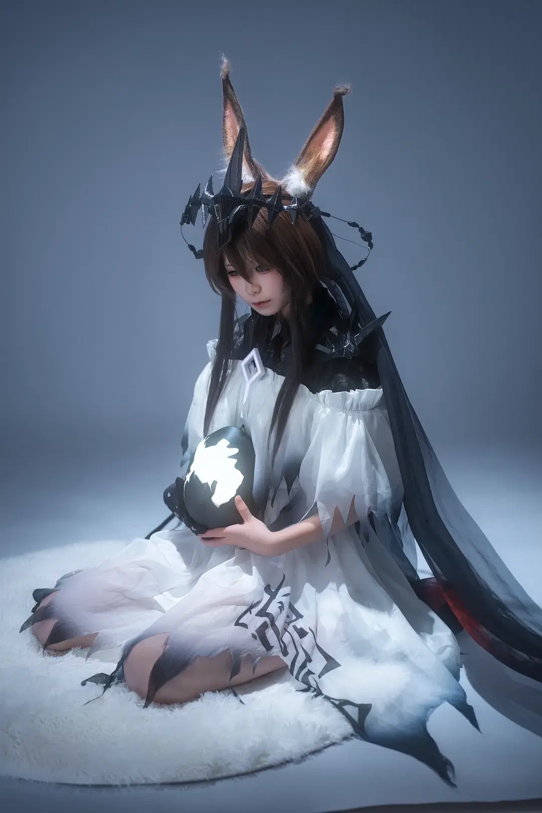 【阿米婭cos】明日方舟薩卡茲魔王兔造型正片 - 浮梅梅梅 - 第2張