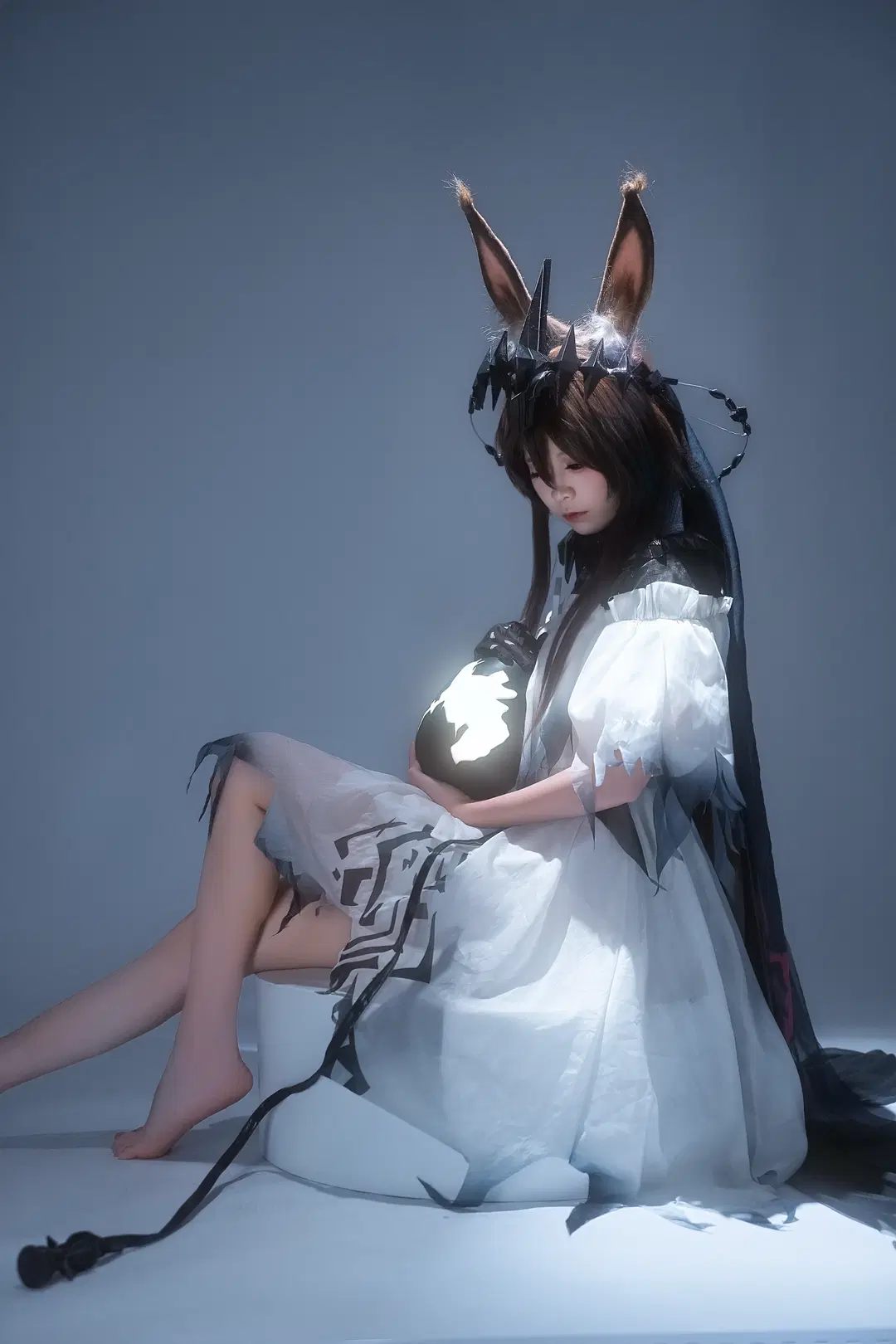 【阿米婭cos】明日方舟薩卡茲魔王兔造型正片 - 浮梅梅梅 - 第3張