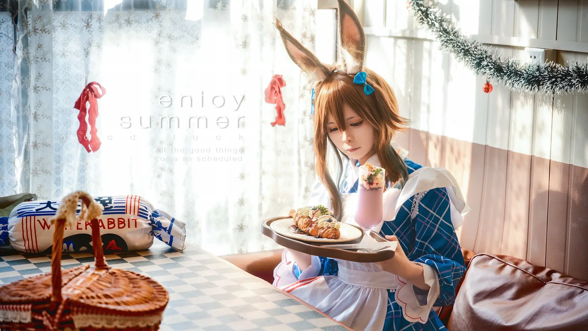 cosplay, Cosplay photoshoot, Arknights, Amiya cosplay, Amiya White Rabbit collaboration