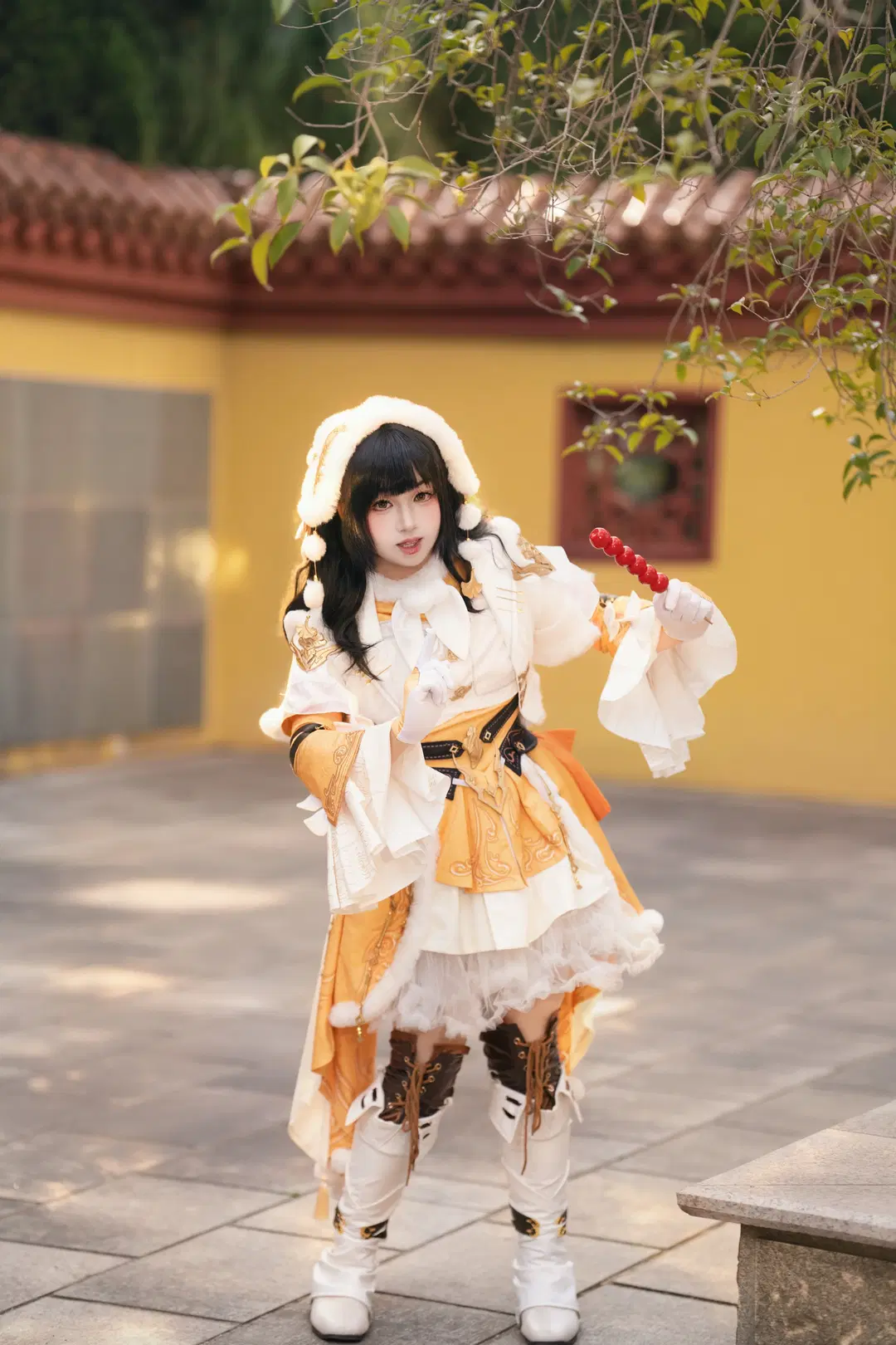 [Zefang Jiluo cosplay] JX3 Cangjian sect's winter Traditional Chinese style greatsword maiden by 山止川行 - Image 3