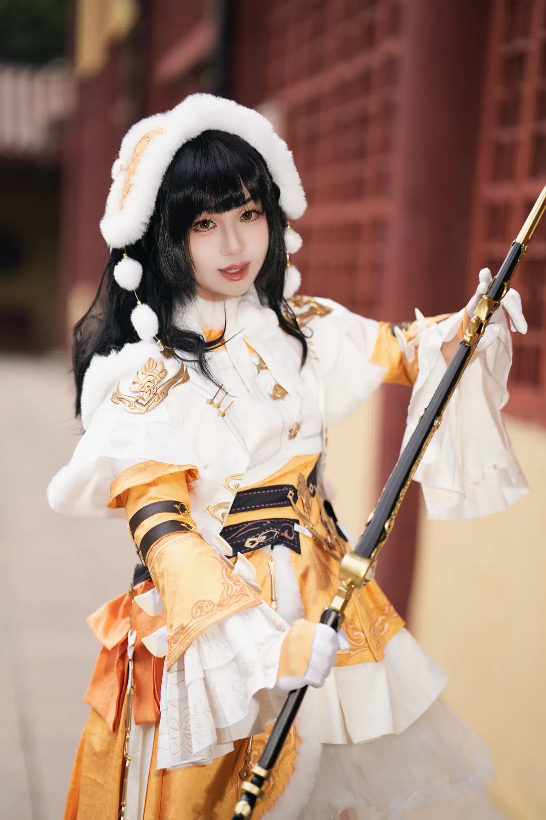 [Zefang Jiluo cosplay] JX3 Cangjian sect's winter Traditional Chinese style greatsword maiden by 山止川行 - Image 8