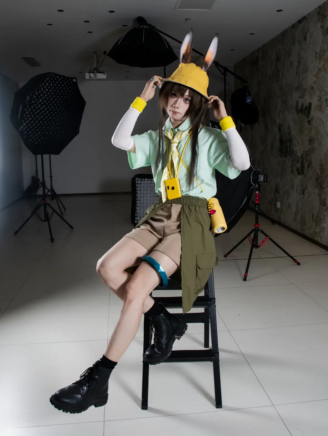 cosplay, 棚拍, 明日方舟, 工装风, 兔兔cos