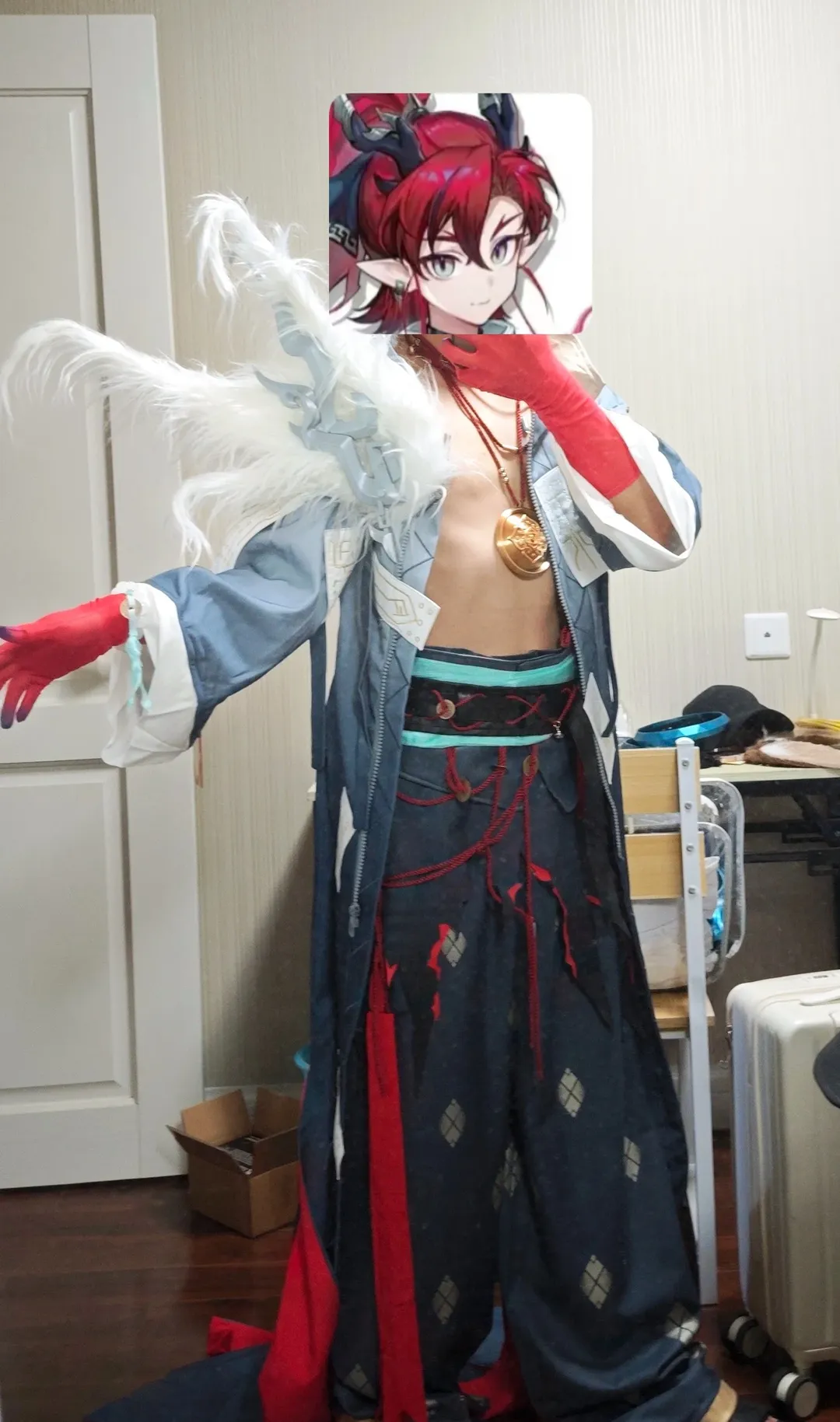 Anime convention outfit, Arknights, Ambience Synesthesia, Yu cosplay, Try-on review