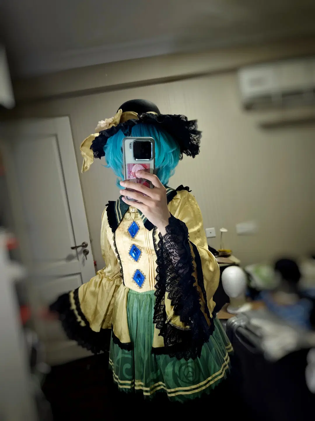 东方project, 古明地恋cos, 对镜自拍, 星雨魔法店, 洛丽塔试衣