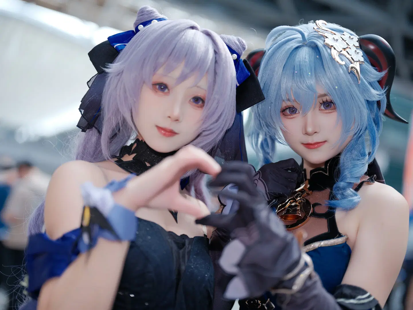 【甘雨cos】原神线下漫展，与刻晴的蓝紫双人正片 - 饮月Drum - 第2张