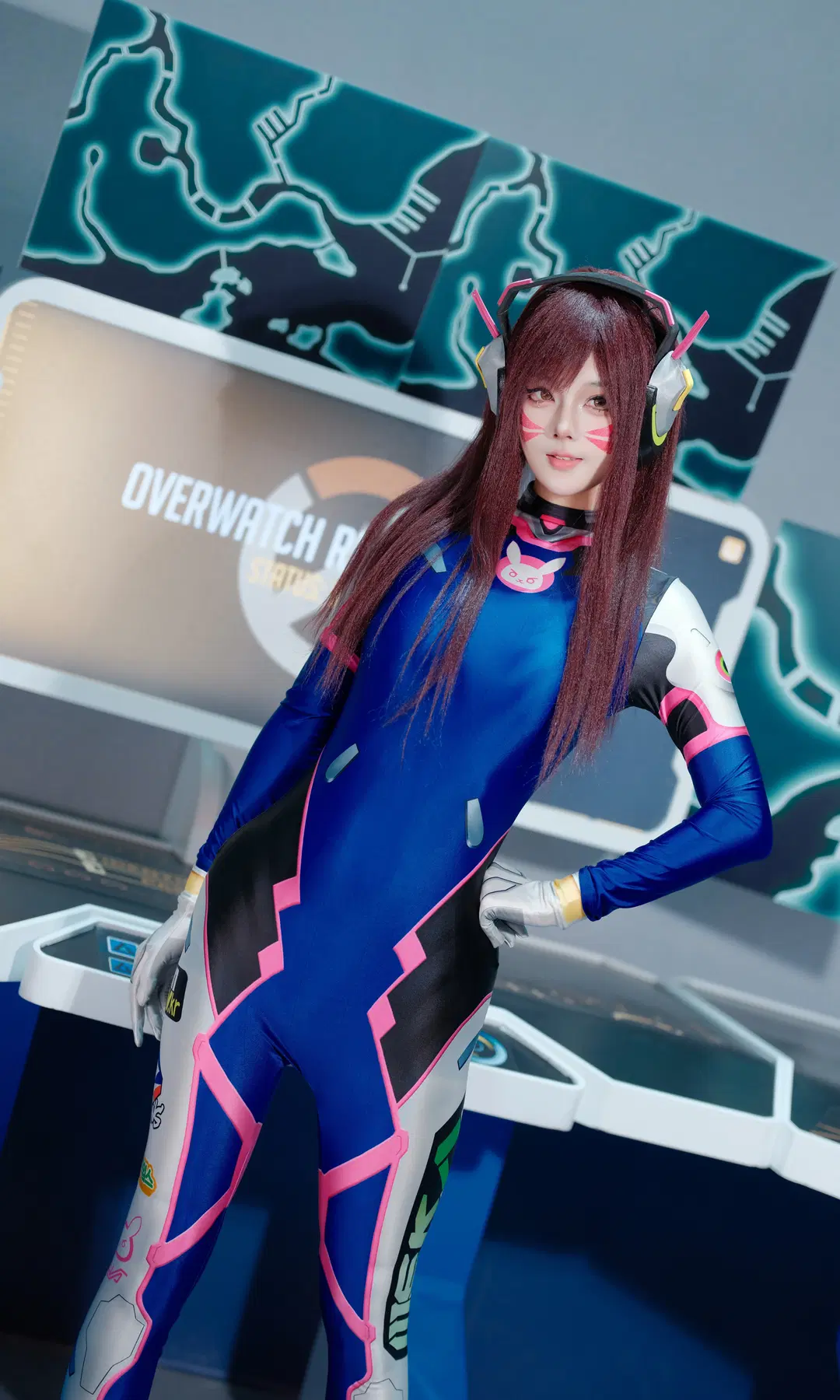 【D.Va cos】守望先锋机甲少女科幻战斗服出击 - 饮月Drum - 第3张