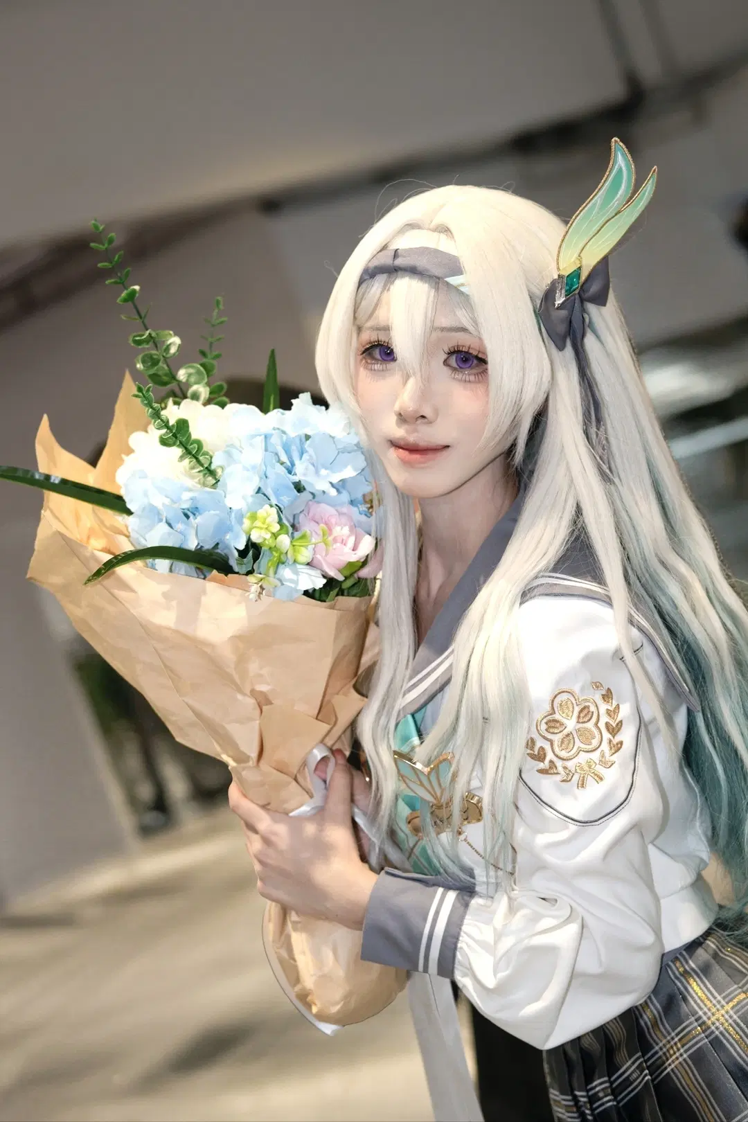 崩坏星穹铁道, 流萤cos, 二次元cos, 游戏角色扮演, 银发cos
