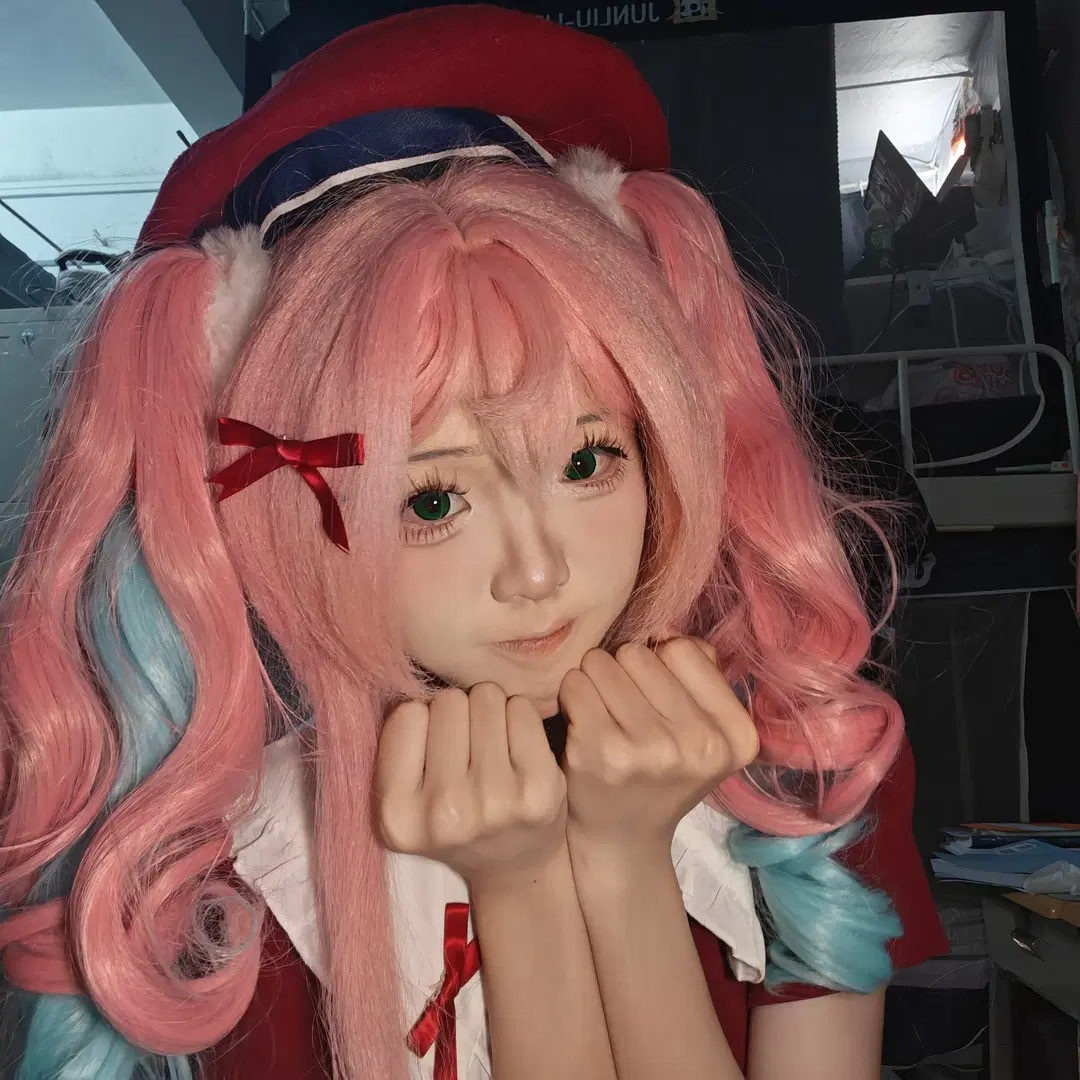 崩壊：スターレイル, ヒアシンシア コスプレ, ピンクのツインテール, 緑のカラコン, 可愛い系コスプレ