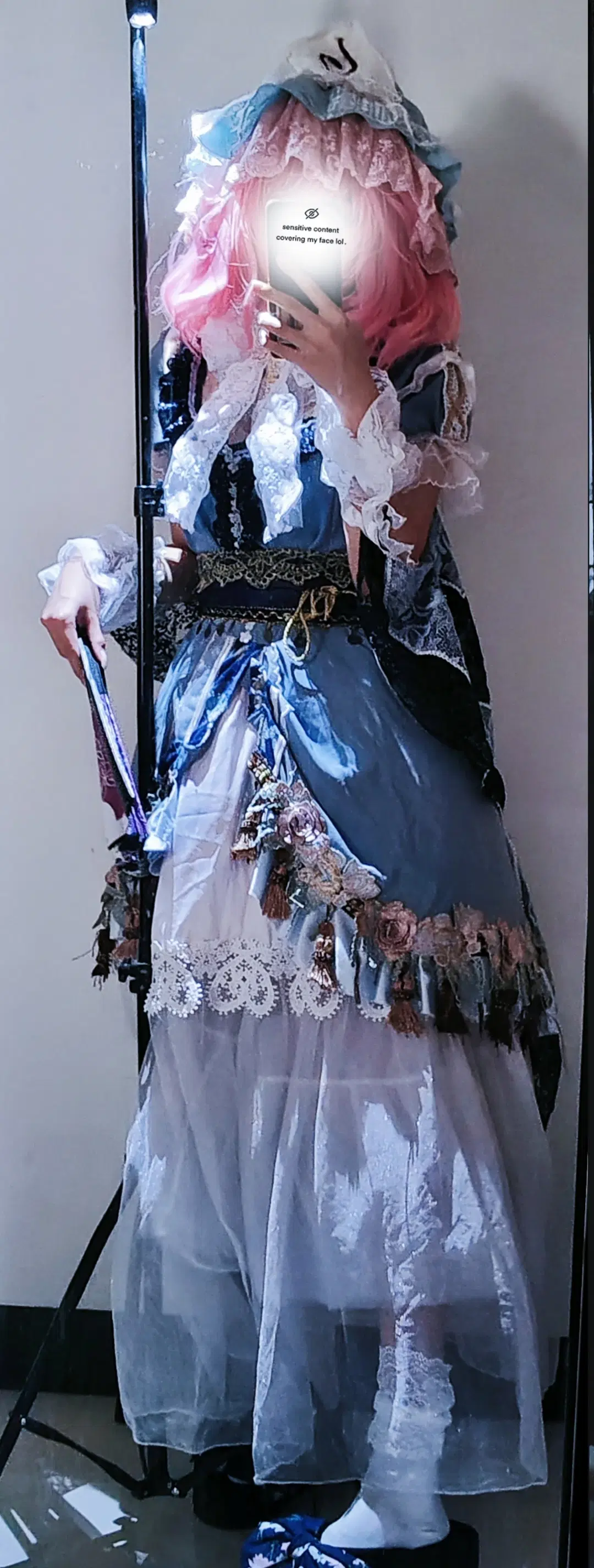 【西行寺幽幽子cos】墨染之蝶二设造型与服装细节分享 - 爱抢七旬老太拐杖 - 第2张