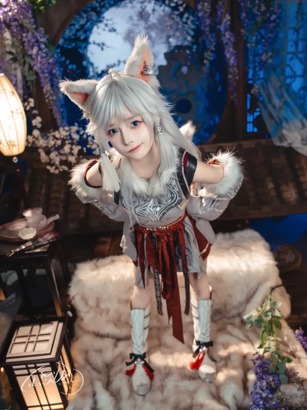 【银月cos】银发兽耳的奇幻古风写真 - TL忽必烈 - 第5张