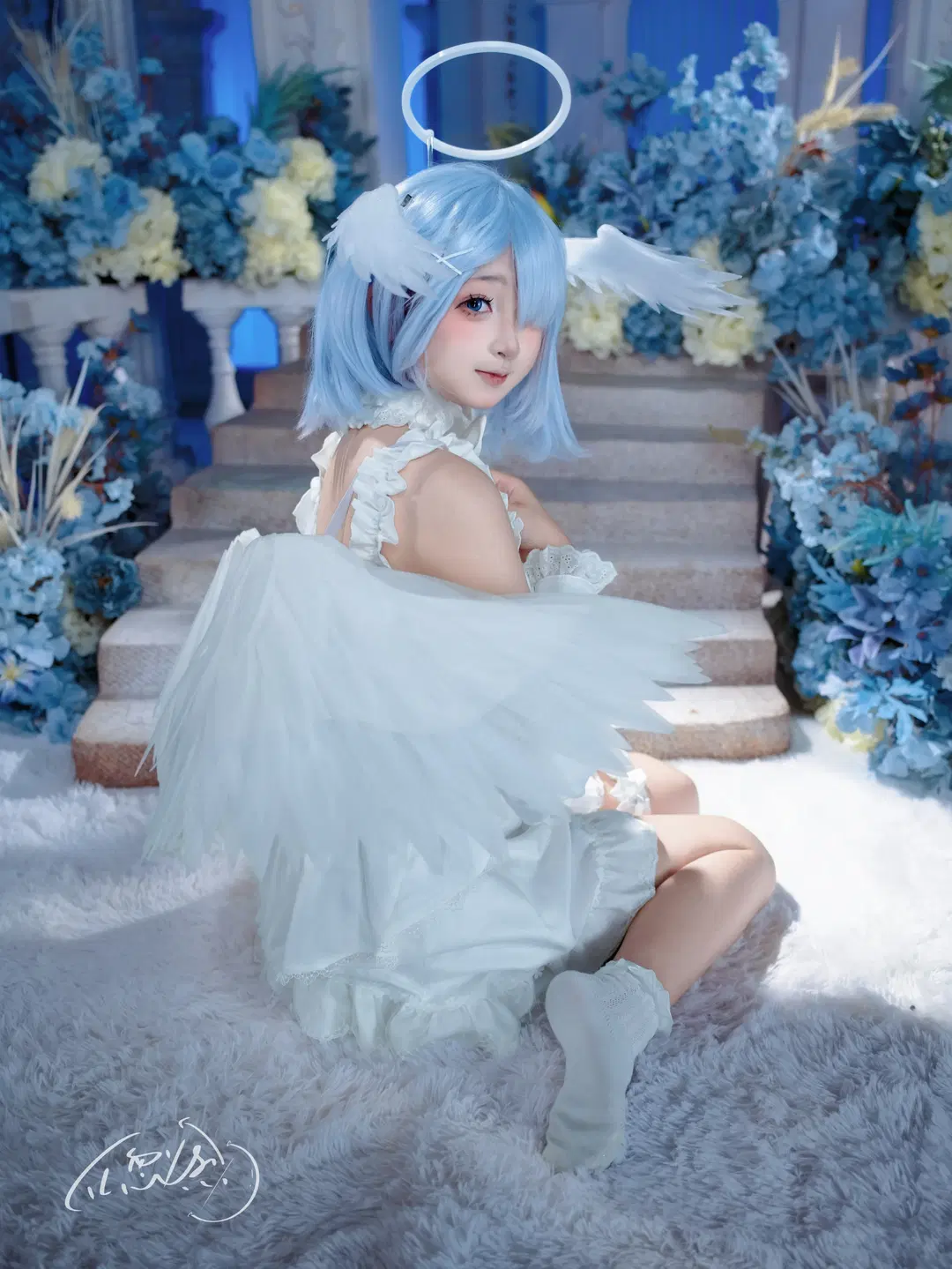 【レム コスプレ】青白の小さな天使が織りなす幻想的な質感 - TL忽必烈 - 2枚目