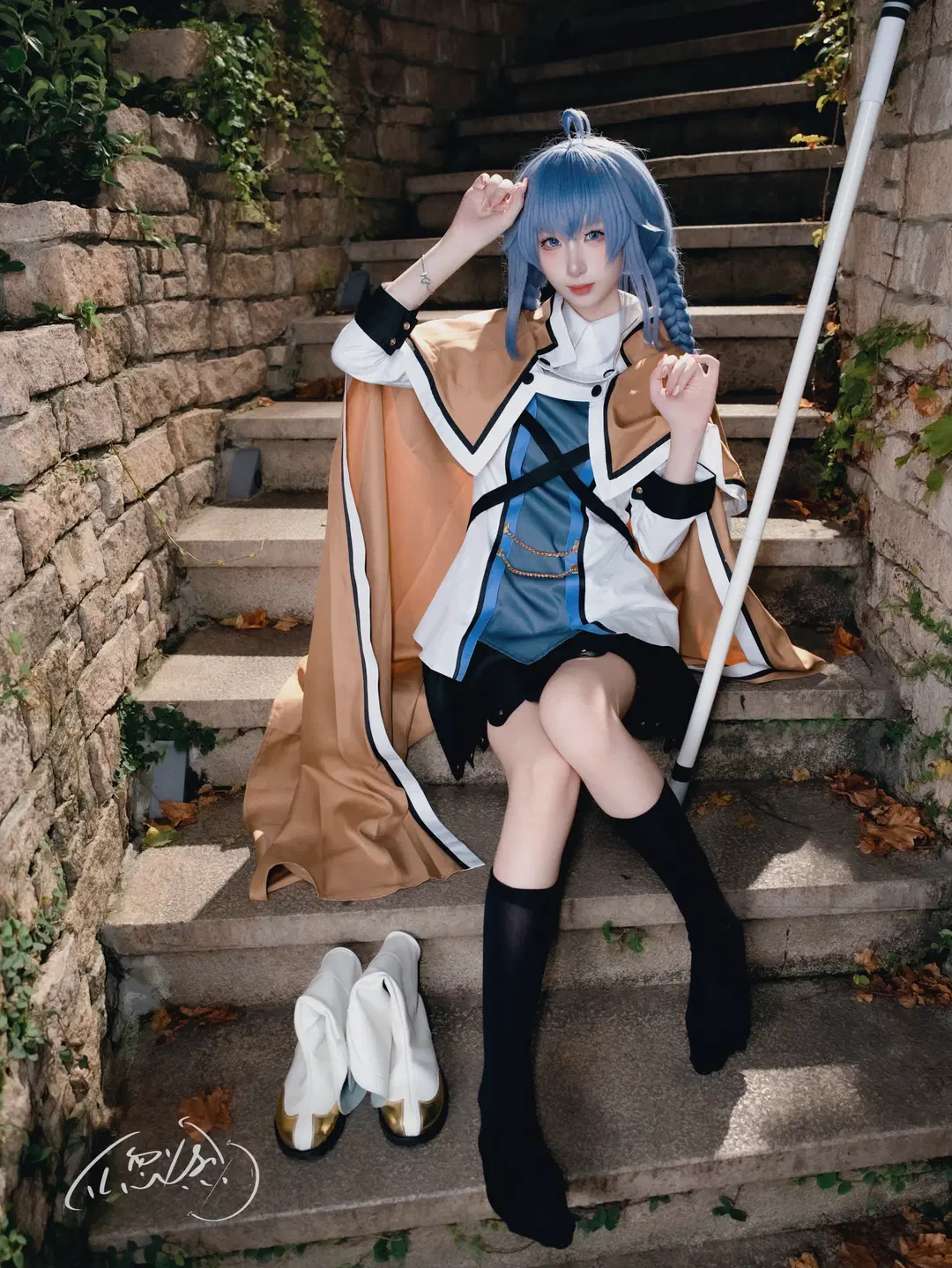 【Roxy cosplay】Mushoku Tensei: Jobless Reincarnation Magician Roxy Day & Night Photoshoot by TL忽必烈 - Image 2