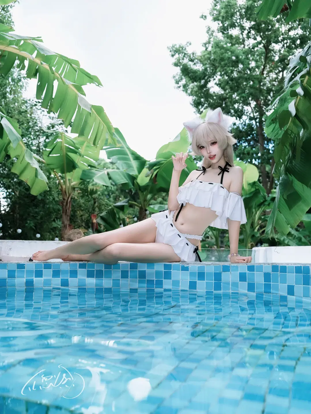 【ヒフミのコスプレ】『ブルーアーカイブ』夏のプールで魅せる清涼スタイル - TL忽必烈 - 3枚目