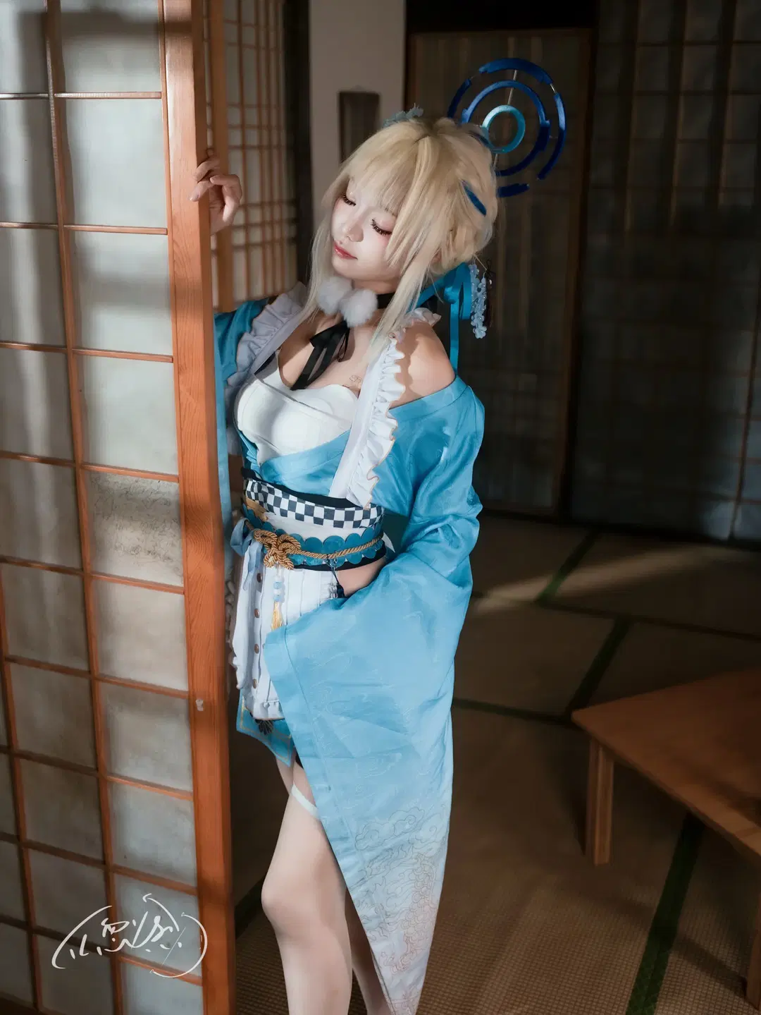 [Asuma Toki cosplay] Blue Archive Japanese Style Studio Photoshoot Yukata Record by TL忽必烈 - Image 3