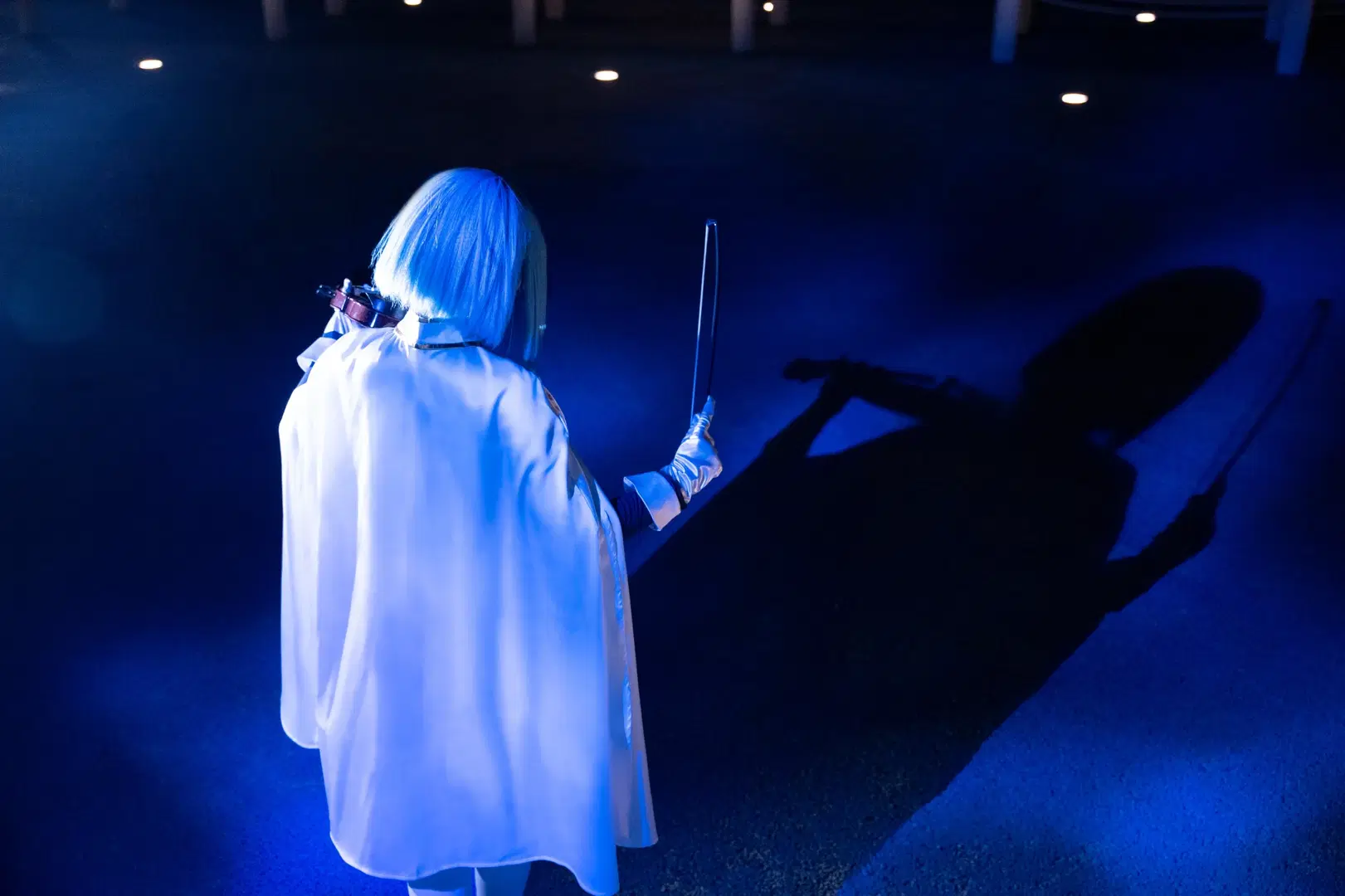 【美樹さやか コスプレ】冷青色の夜景ポートレートに佇む鬱系魔法少女 - BLAZE_布蕾 - 6枚目