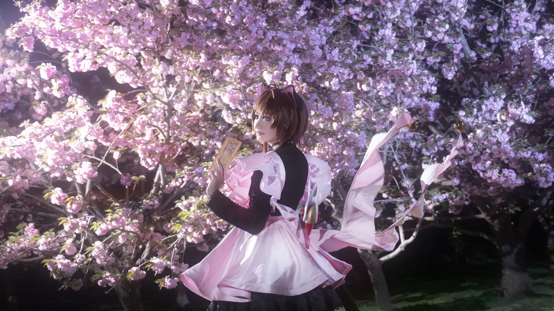【Kinomoto Sakura cosplay】Cardcaptor Sakura Under the Yozakura: Perfect Recreation of The Thunder Card Battle Suit by BLAZE_布蕾 - Image 3