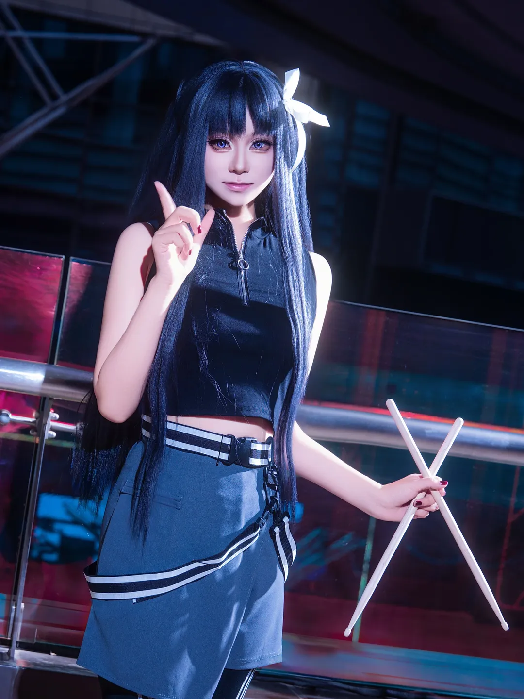 井芹仁菜cos, 河原木桃香cos, 安和昴cos, Girlsbandcry, 丝袜cos - 第4张