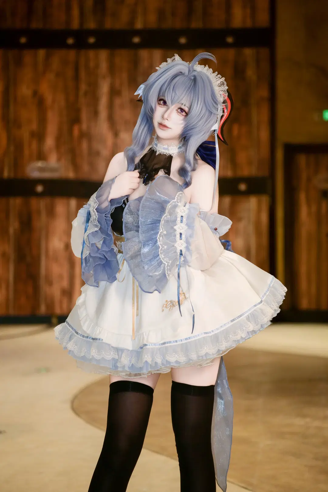 cosplay, 場照, 武漢夢鄉, 黑絲, 燈陣