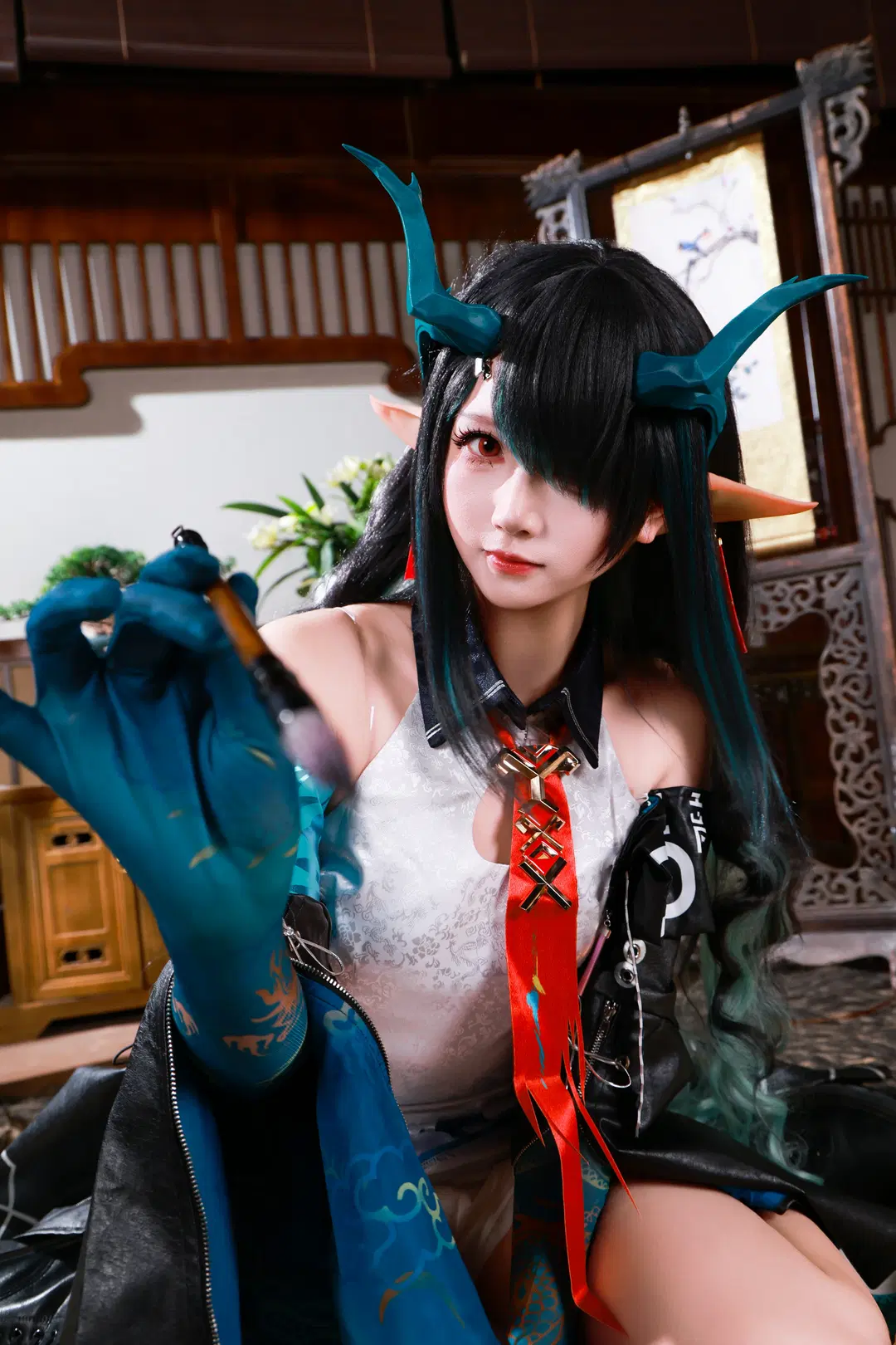 【Dusk cosplay】Arknights Otaku Dragon Girl Has Arrived by 音饭饭 - Image 2