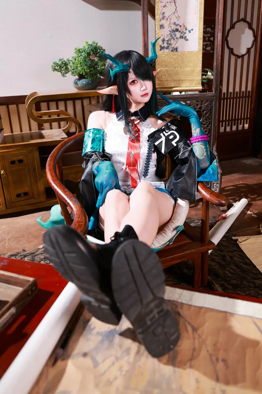 二次元攝影, 明日方舟, 中式古風, 夕cos, 宅女龍