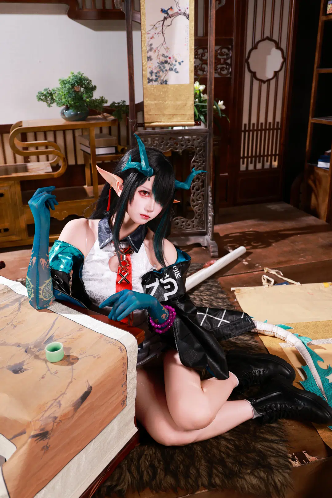 【Dusk cosplay】Arknights Otaku Dragon Girl Has Arrived by 音饭饭 - Image 5