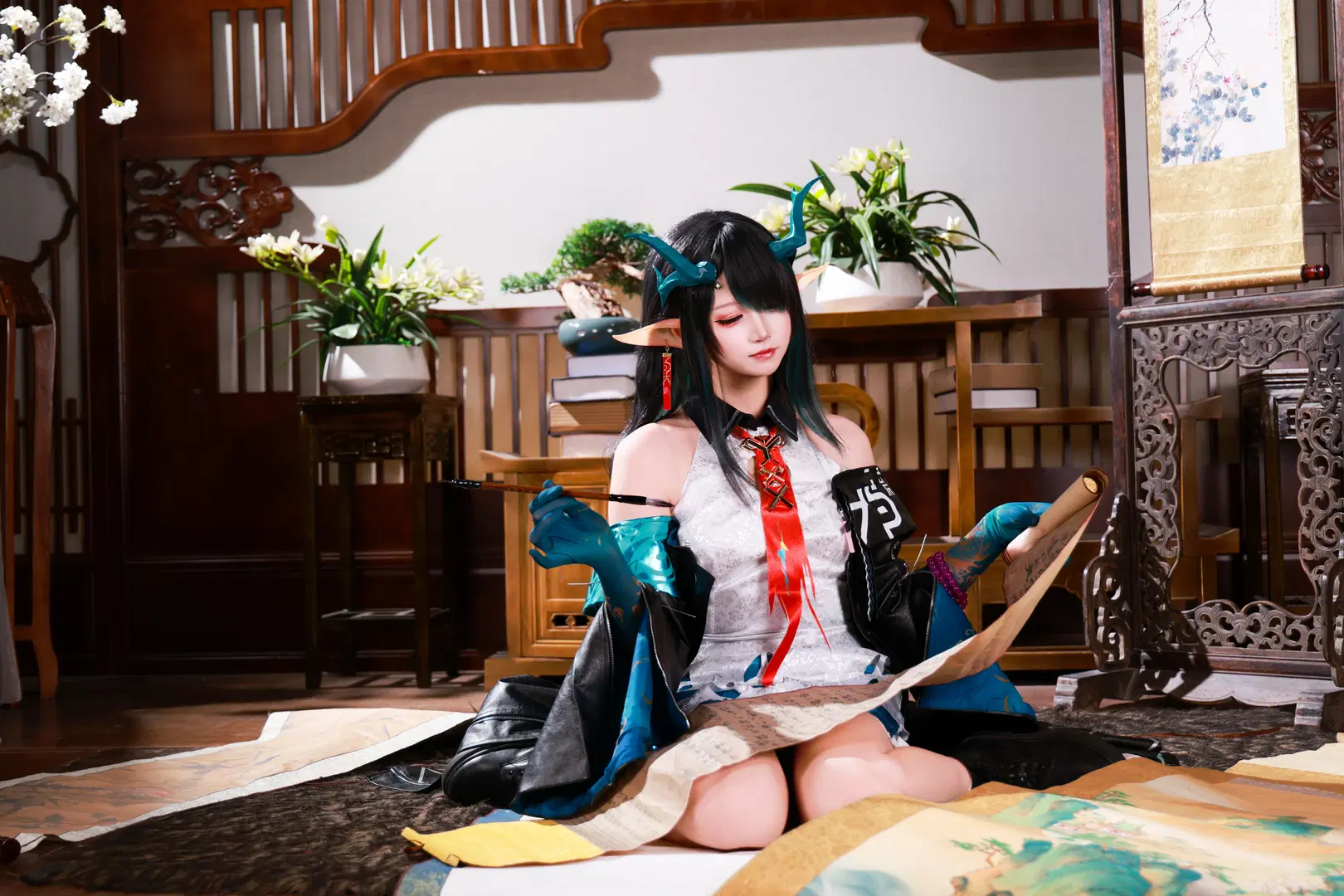 【Dusk cosplay】Arknights Otaku Dragon Girl Has Arrived by 音饭饭 - Image 6