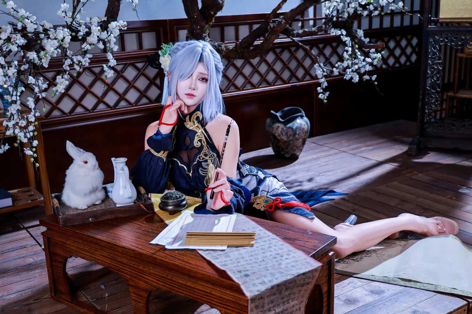 【申鹤cos】原神小姨的红绳与墨香 - 音饭饭 - 第5张