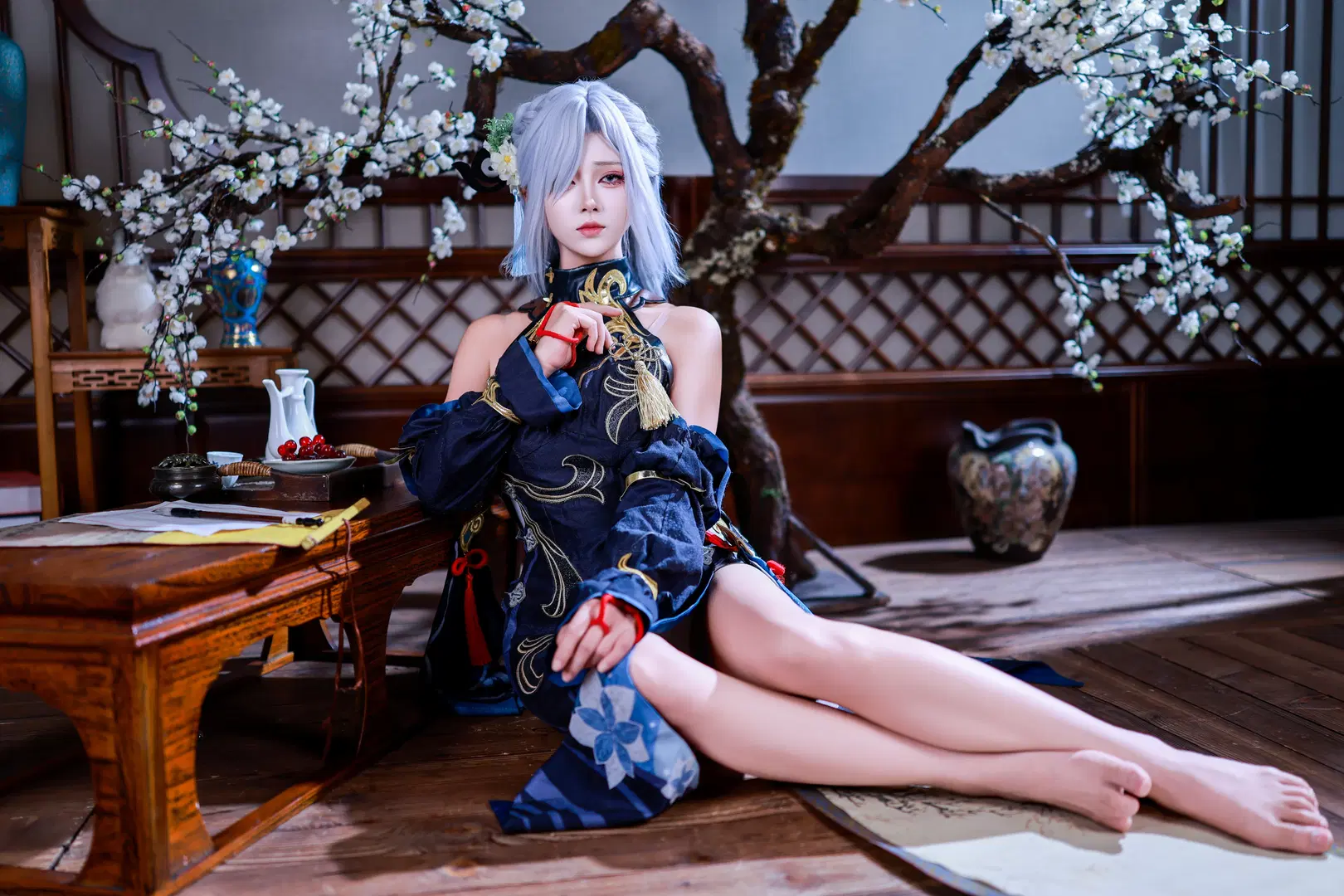 原神, 二次元摄影, 古风cos, 申鹤cos, 国风写真