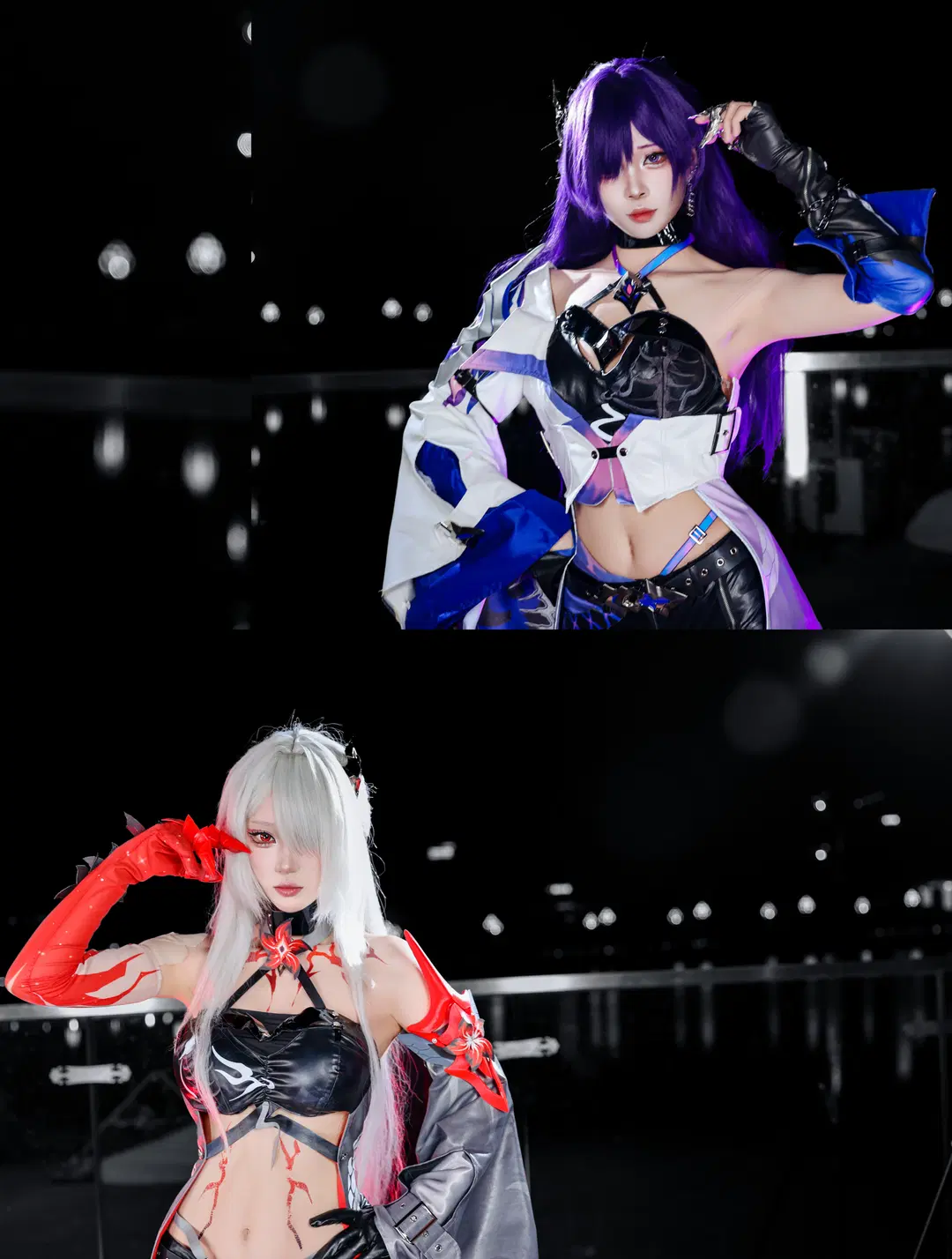 [Acheron Cosplay] Honkai: Star Rail: Dual-Form Cosplay Transformation Under the Night Sky by 音饭饭 - Image 5