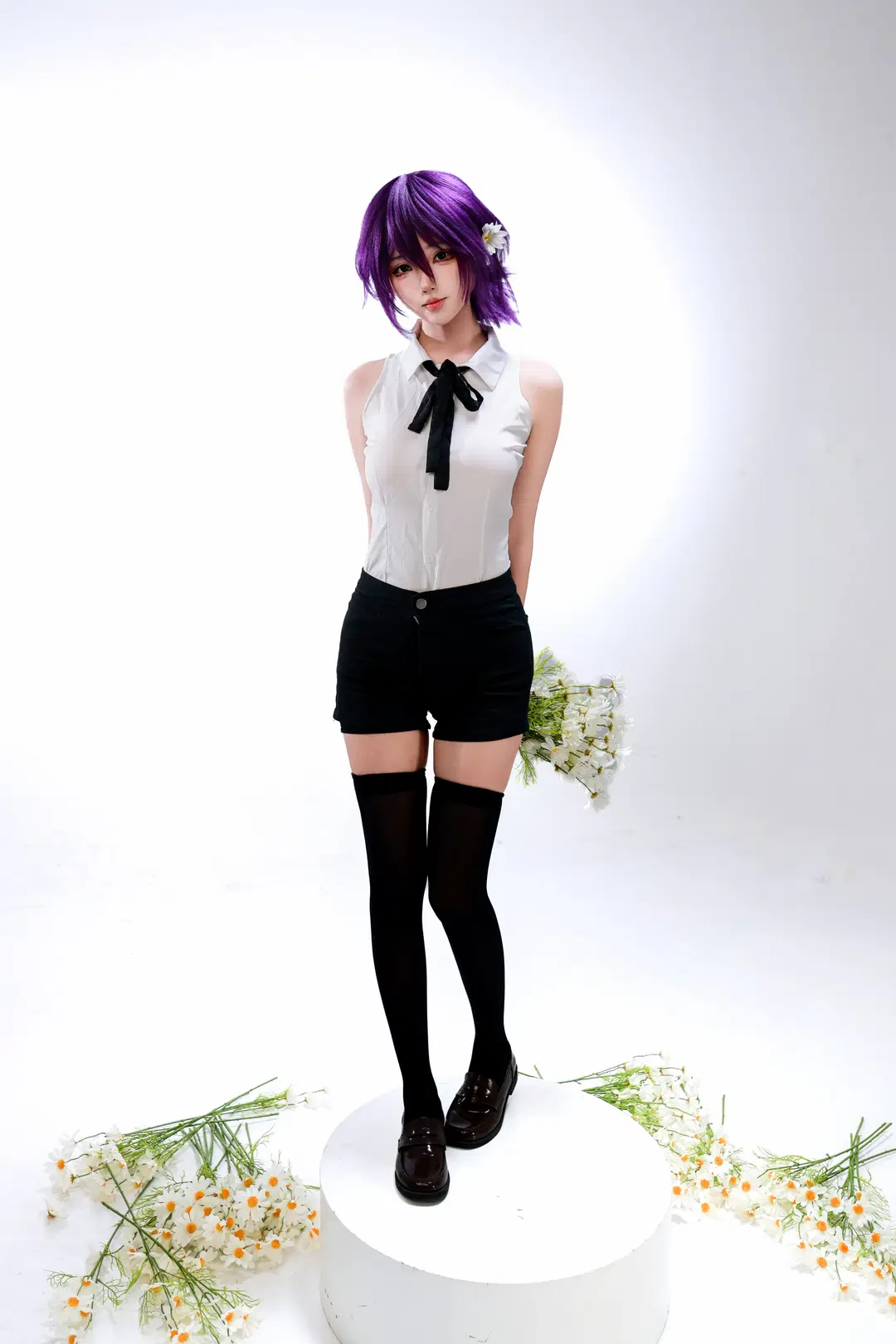 【蕾塞cos】电锯人白棚雏菊写真 - 音饭饭 - 第2张