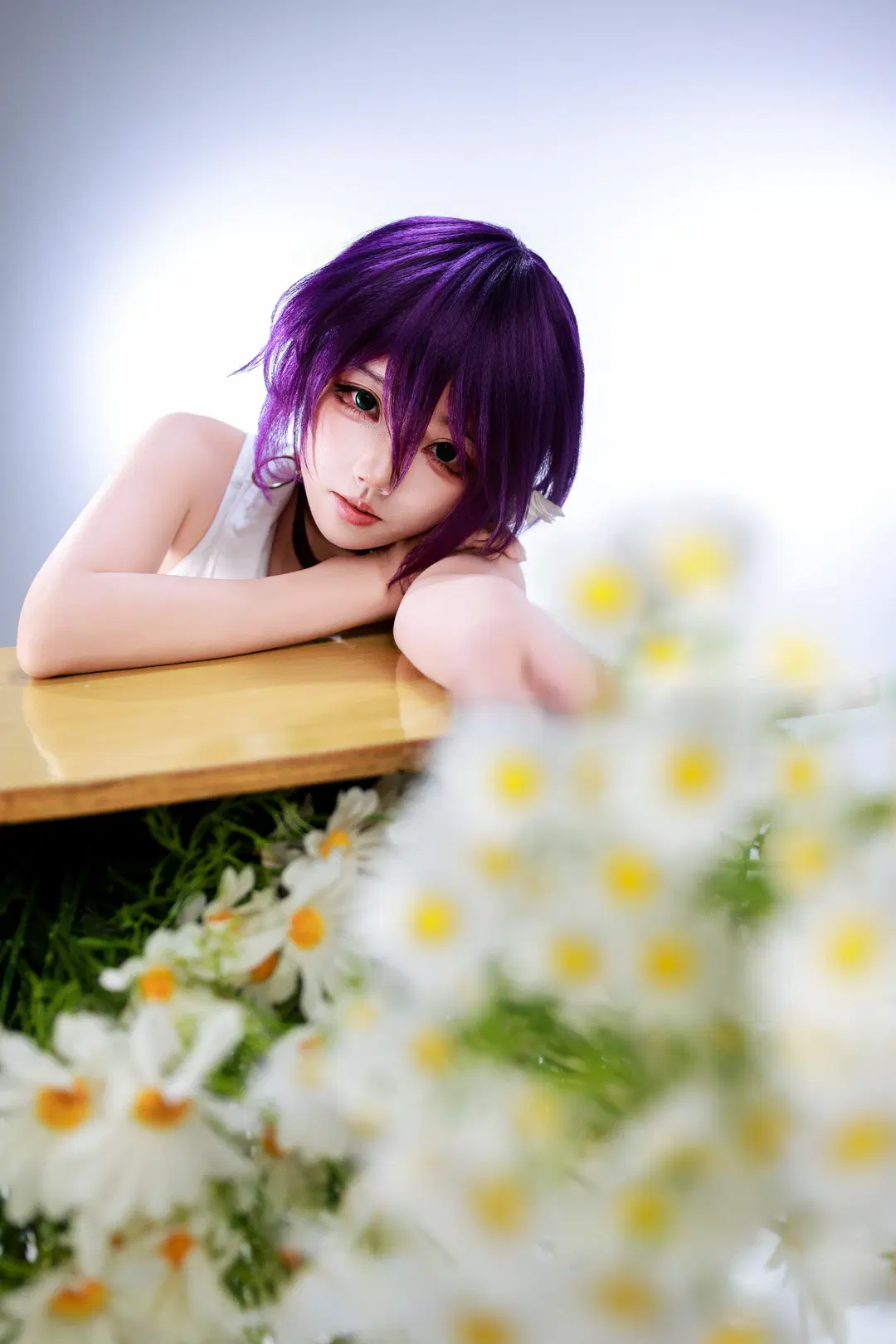 【蕾塞cos】电锯人白棚雏菊写真 - 音饭饭 - 第3张